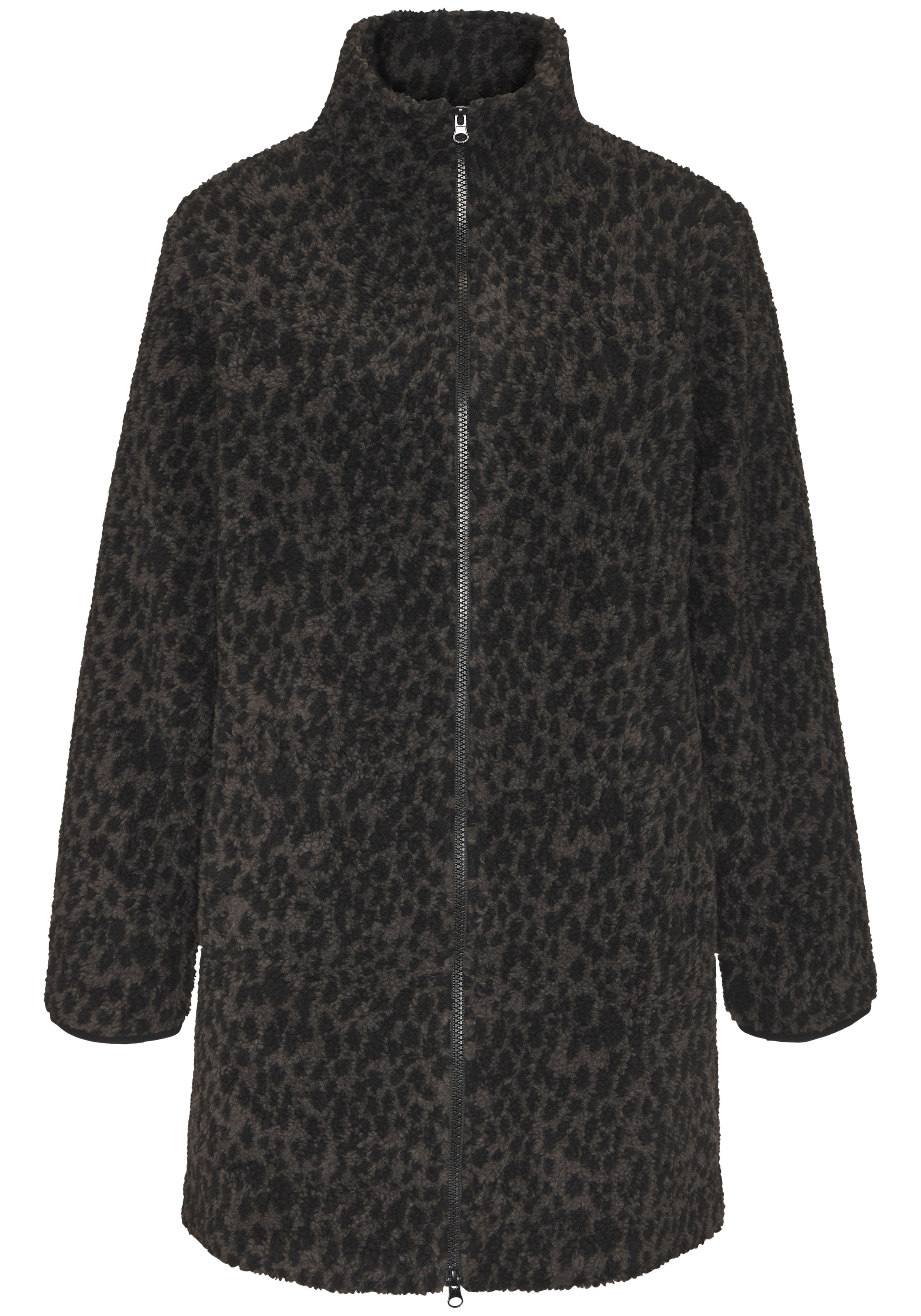 LASCANA Fleecejacke im Leomuster in weicher Fleece-Qualität