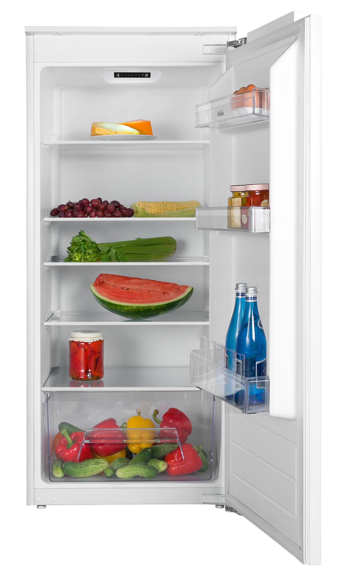 Amica Einbaukühlschrank »EVKS 16175« 122,1 cm hoch 54 cm breit Gemüsebox günstig online kaufen