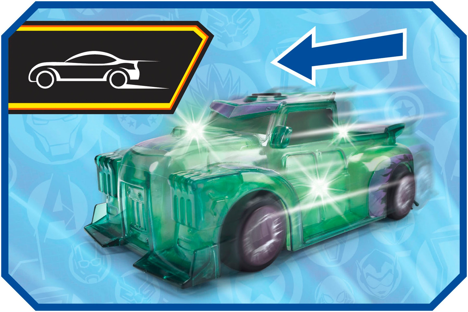 Dickie Toys Spielzeug-Auto »Marvel Light Hero Hulk 1:32«, mit Licht und Sound