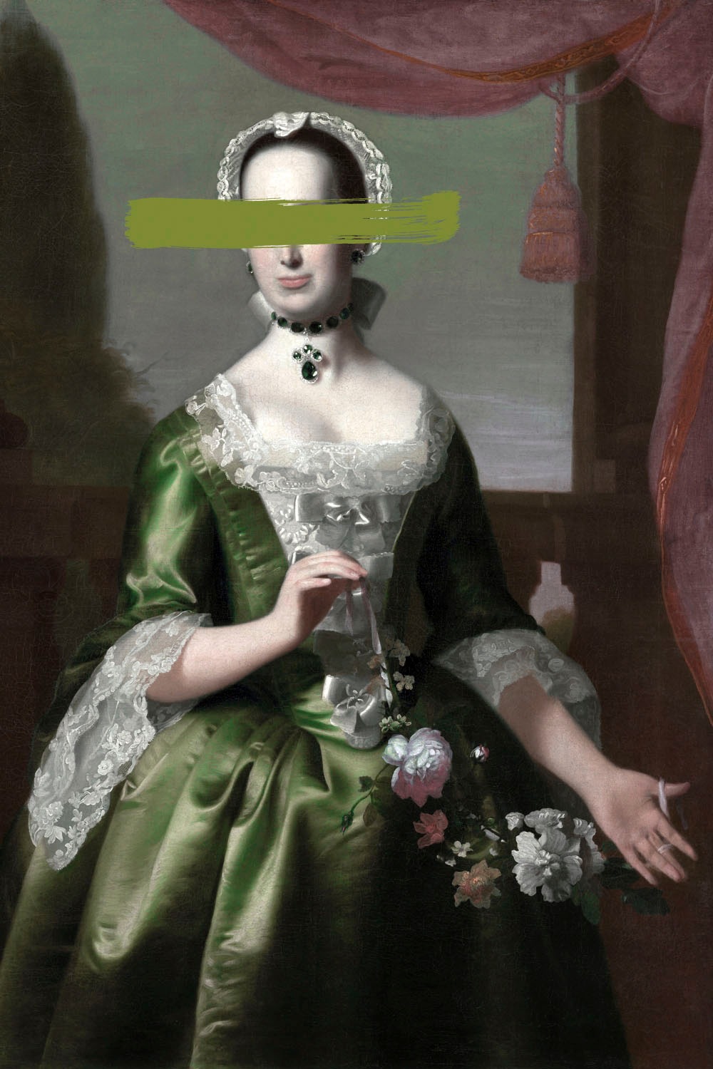 queence Acrylglasbild »Frau mit Farbklecks« Bilder von Frauen   Formen   Fr günstig online kaufen