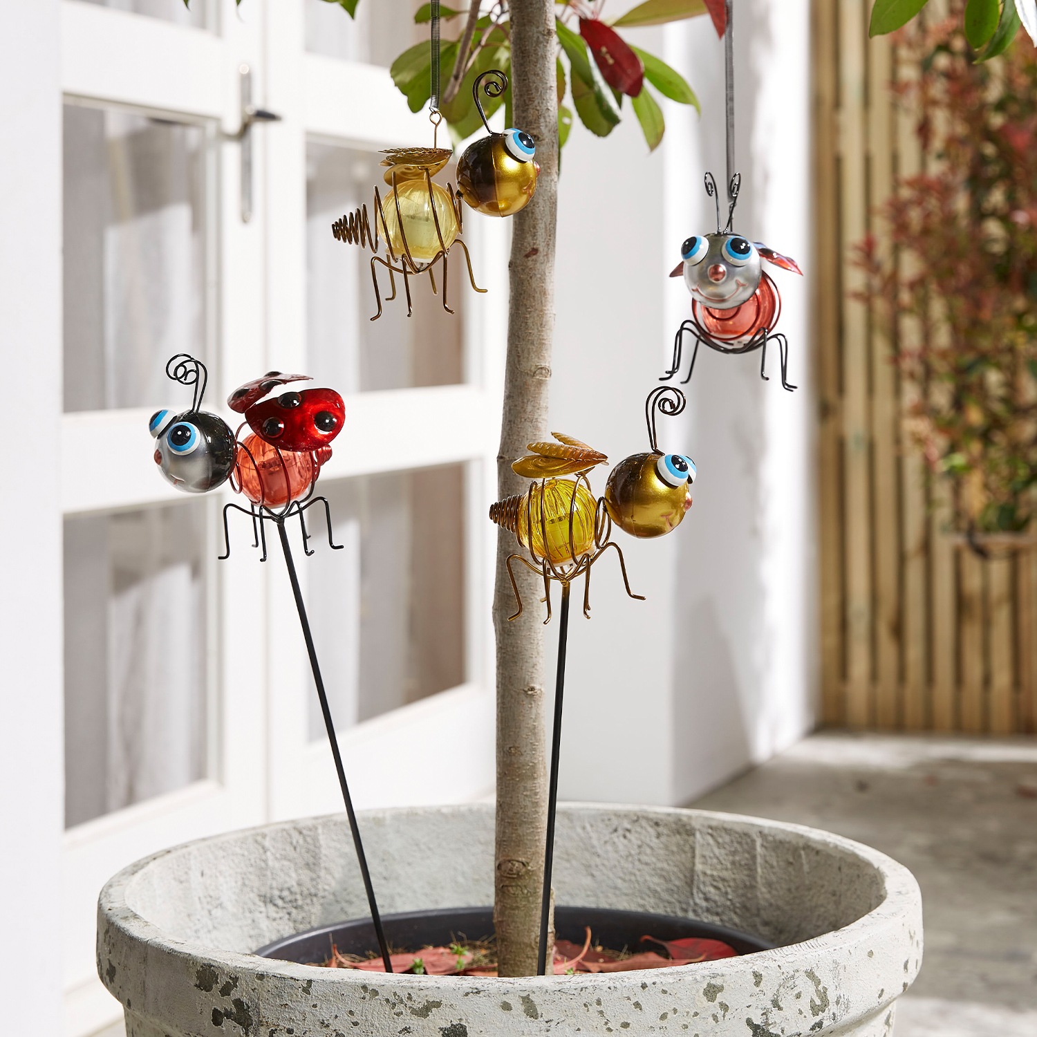 LUXFORM Gartenleuchte »Solar - 1x Biene und 1x Marienkäfer - 2 Stück«, Leuc günstig online kaufen
