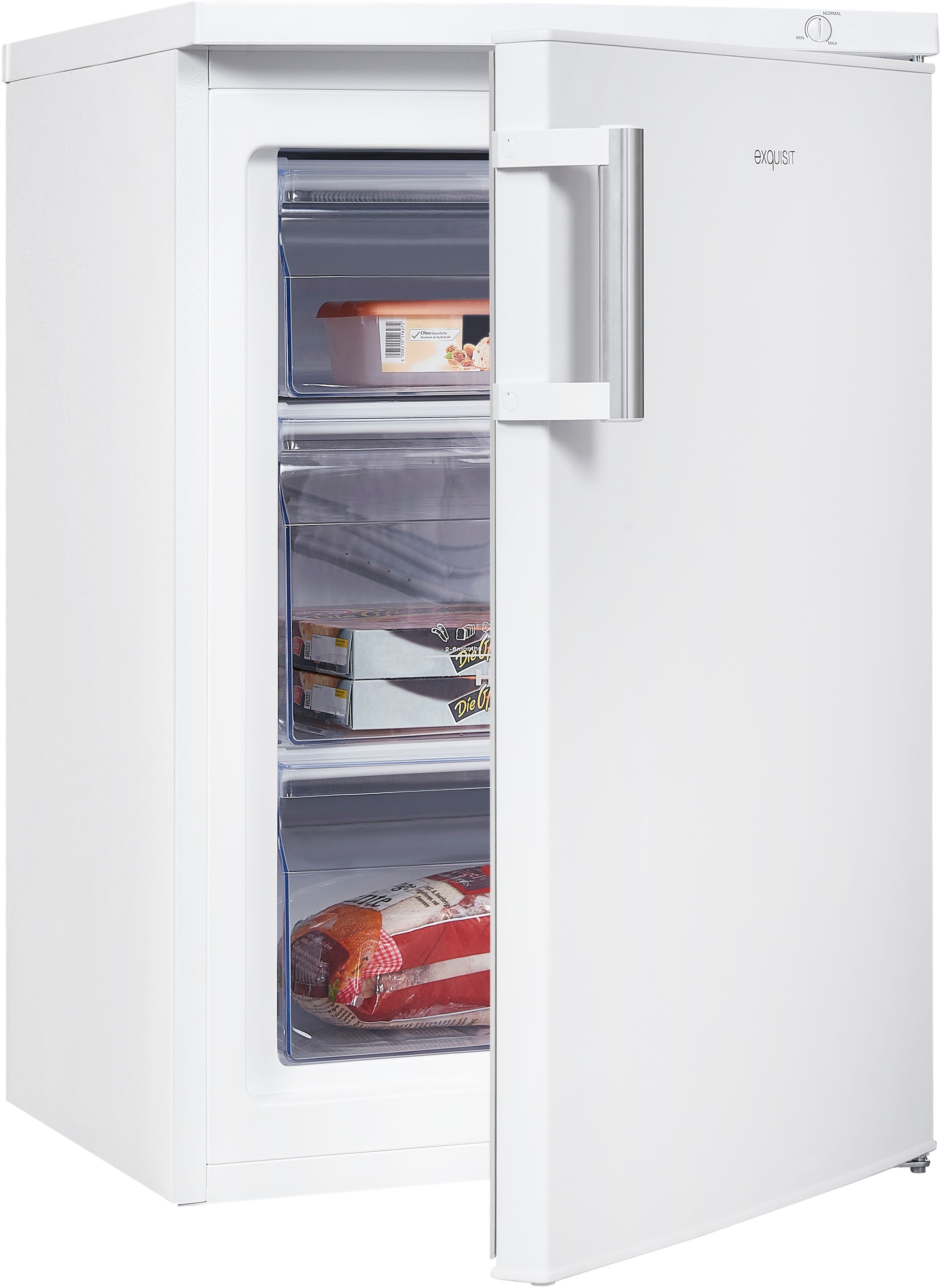 exquisit Gefrierschrank »GS81-H-010D weiss«, 85 cm hoch, 56 cm breit, 85 Li günstig online kaufen