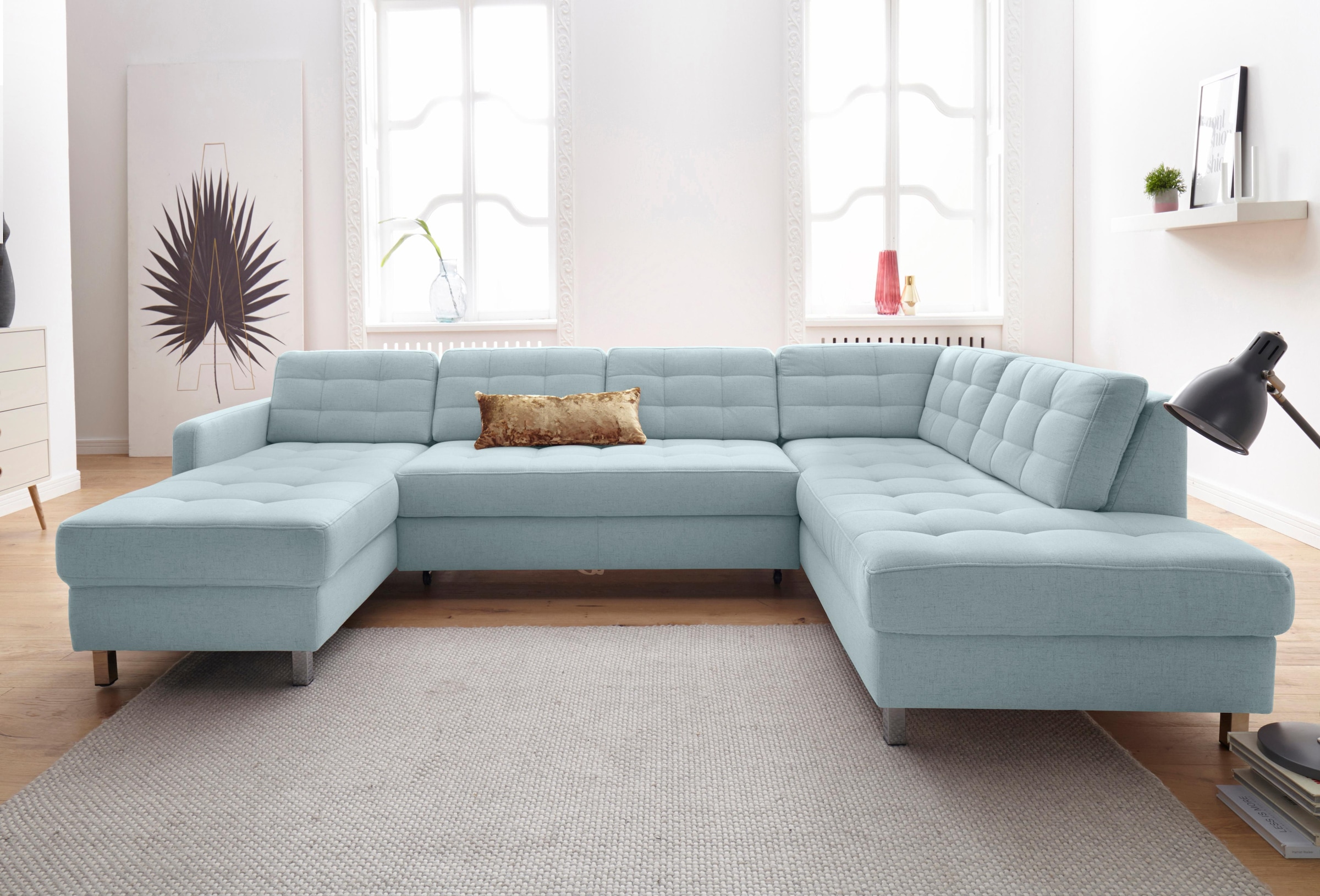 sit&more Wohnlandschaft »Picasso U-Form«, wahlweise mit Bettfunktion und Bettkasten