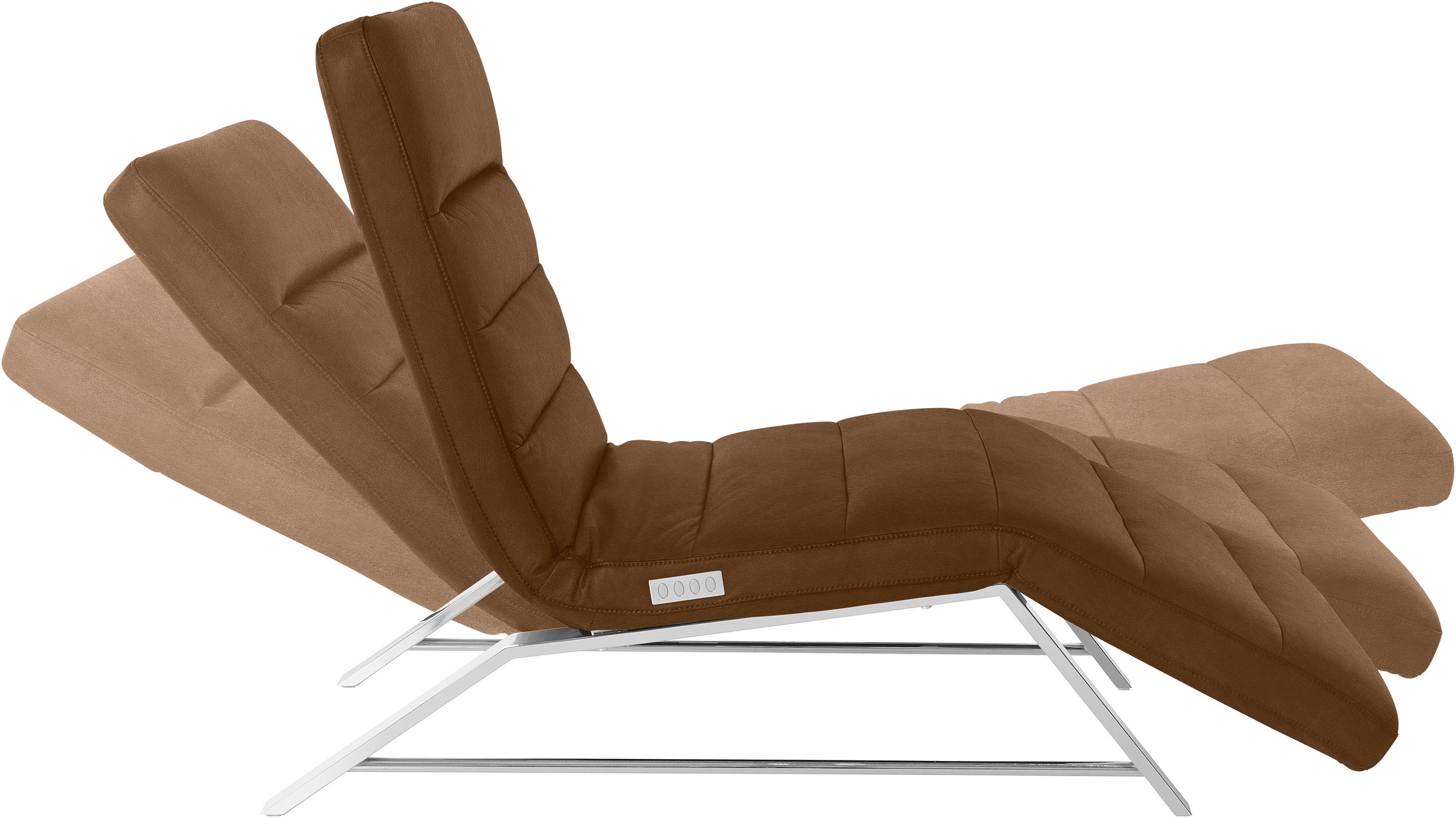 W.SCHILLIG Relaxliege »daily dreams«, Funktionsliege wahlweise mit Motor, Gestell Chrom, Breite 75 cm