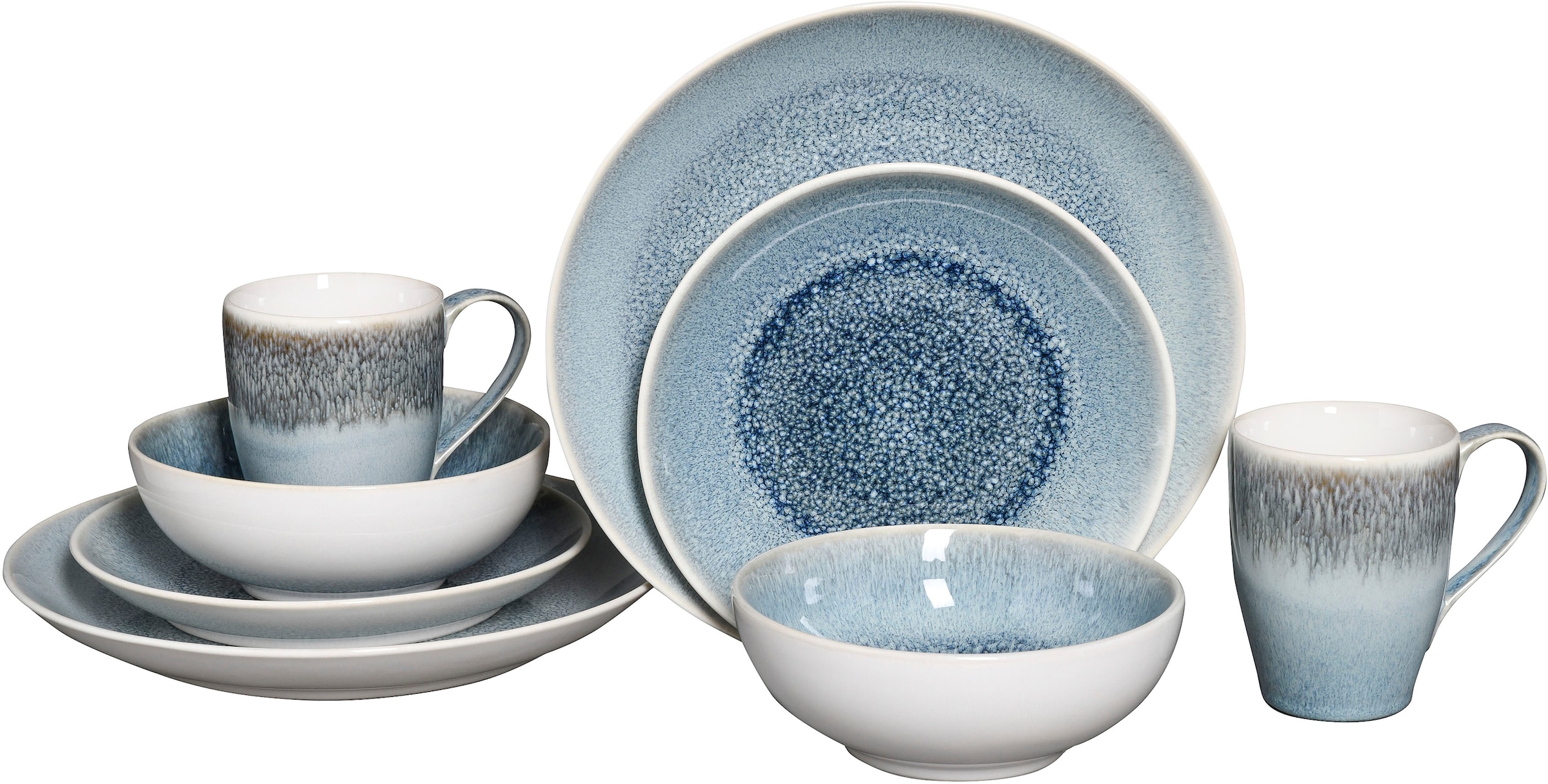 CreaTable Kombiservice »Caldera« irisierende Glasur günstig online kaufen