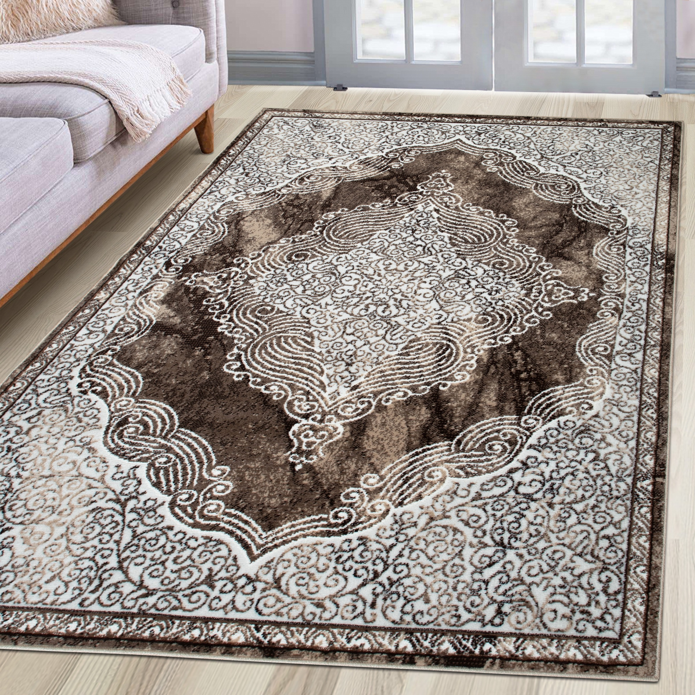 my home Teppich »Harvii, Orient-Design, kurzflor«, rechteckig, 8 mm Höhe, O günstig online kaufen
