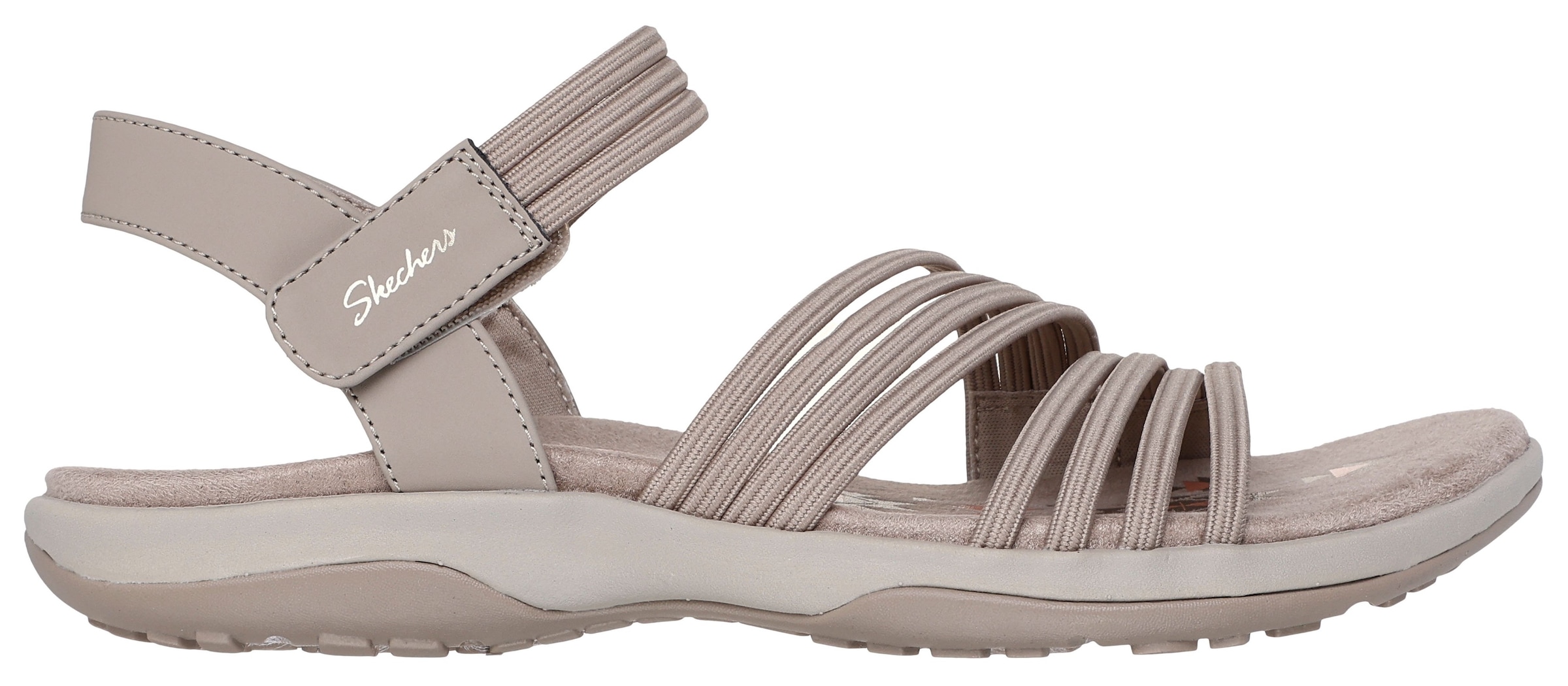 Skechers Sandale »REGGAE SLIM«, Sommerschuh, Trekking Sandale mit praktischem Klettverschluss