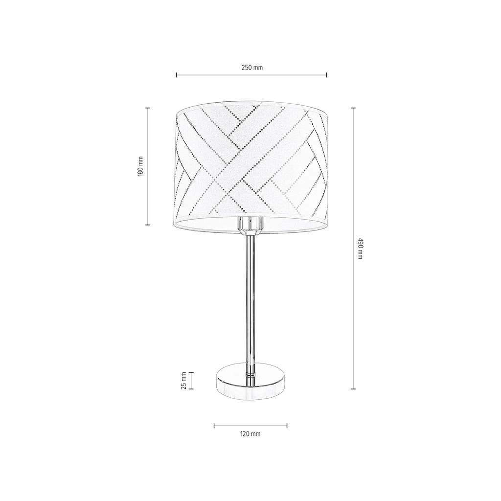 BRITOP LIGHTING Tischleuchte »PUNTO«, 1 flammig-flammig