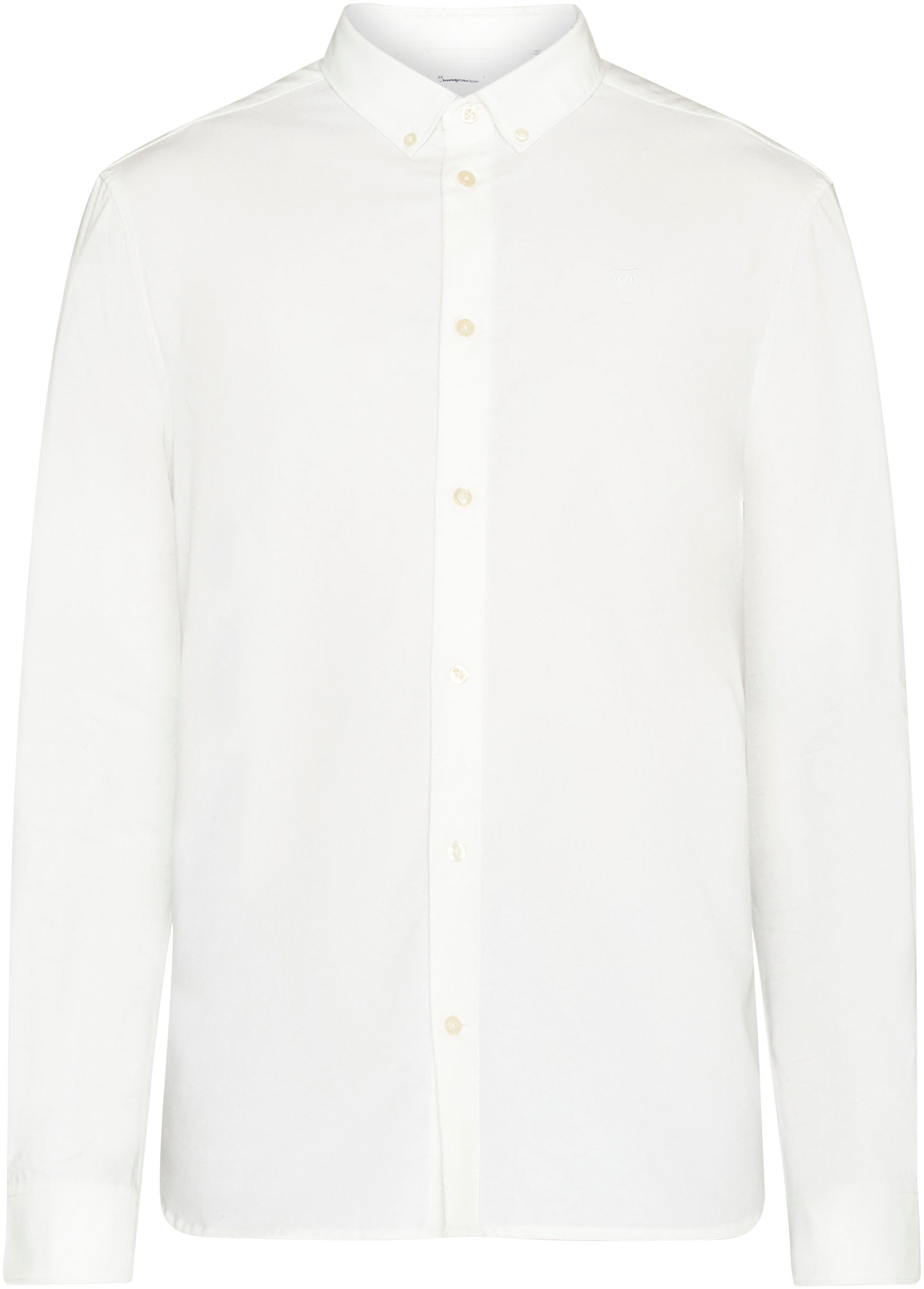 KnowledgeCotton Apparel Langarmhemd »HARALD«, mit Button-Down-Kragen