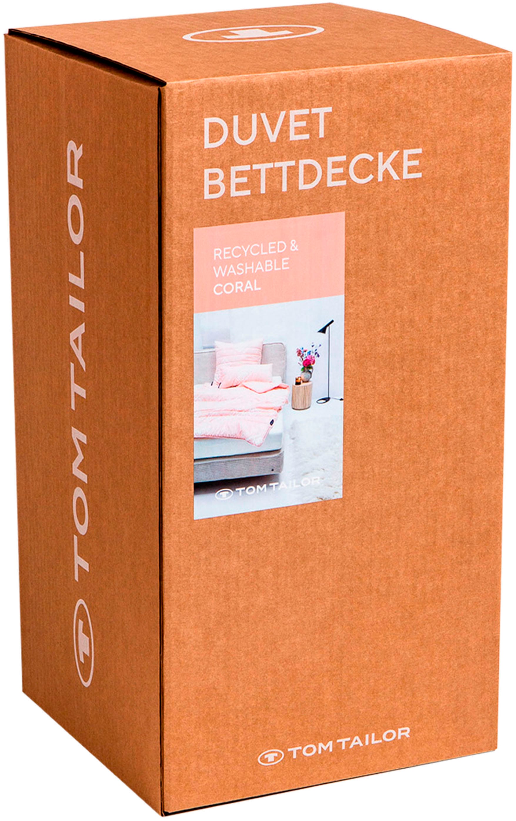 TOM TAILOR HOME of St.) »Bettdecke Online-Shop Colors«, (1 Microfaserbettdecke Tom normal, bestellen im Home Tailor