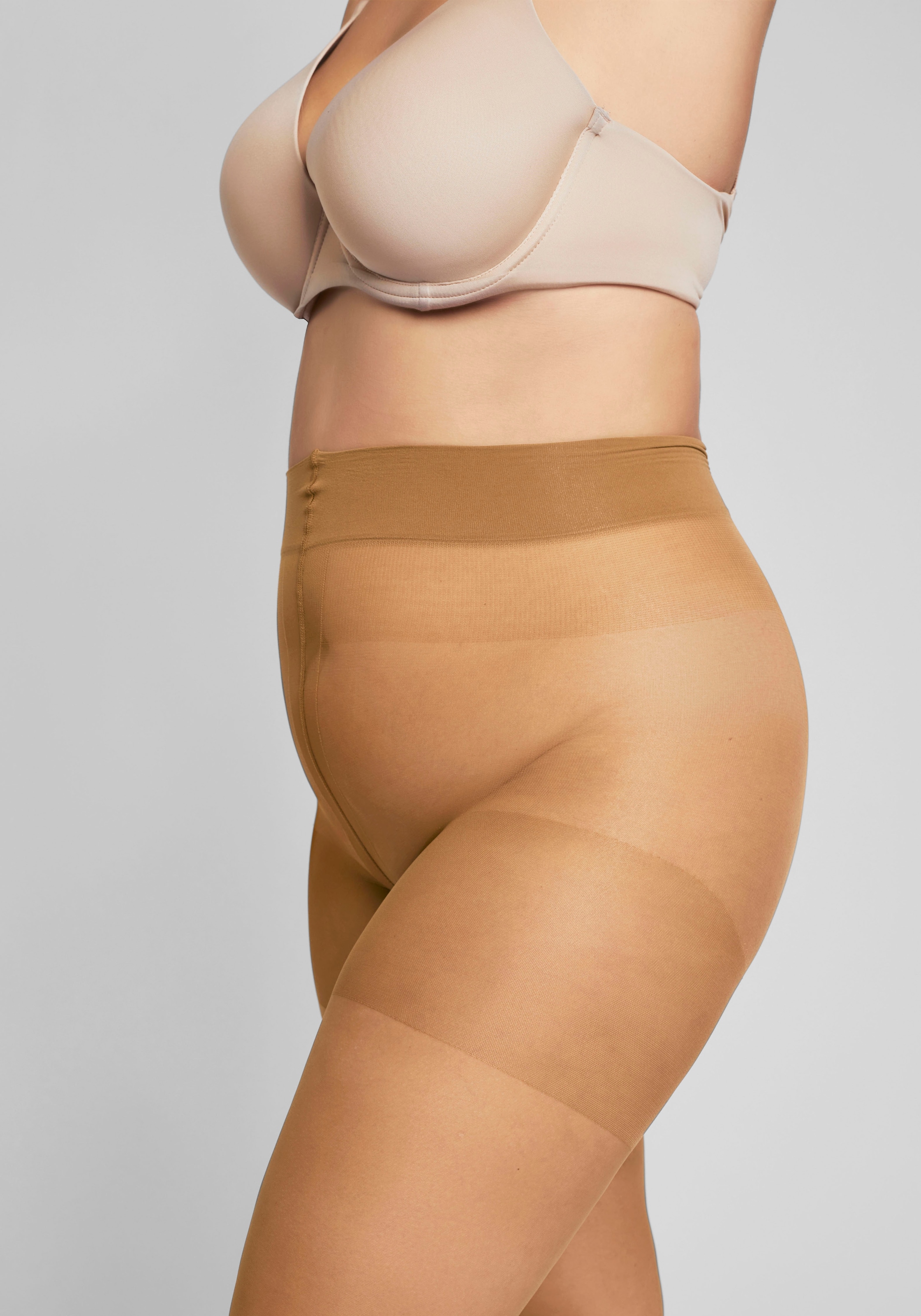 Camano Feinstrumpfhose »fine curvy« 20 1 Stk. tlg. mit nahtlosem Bundabschluss