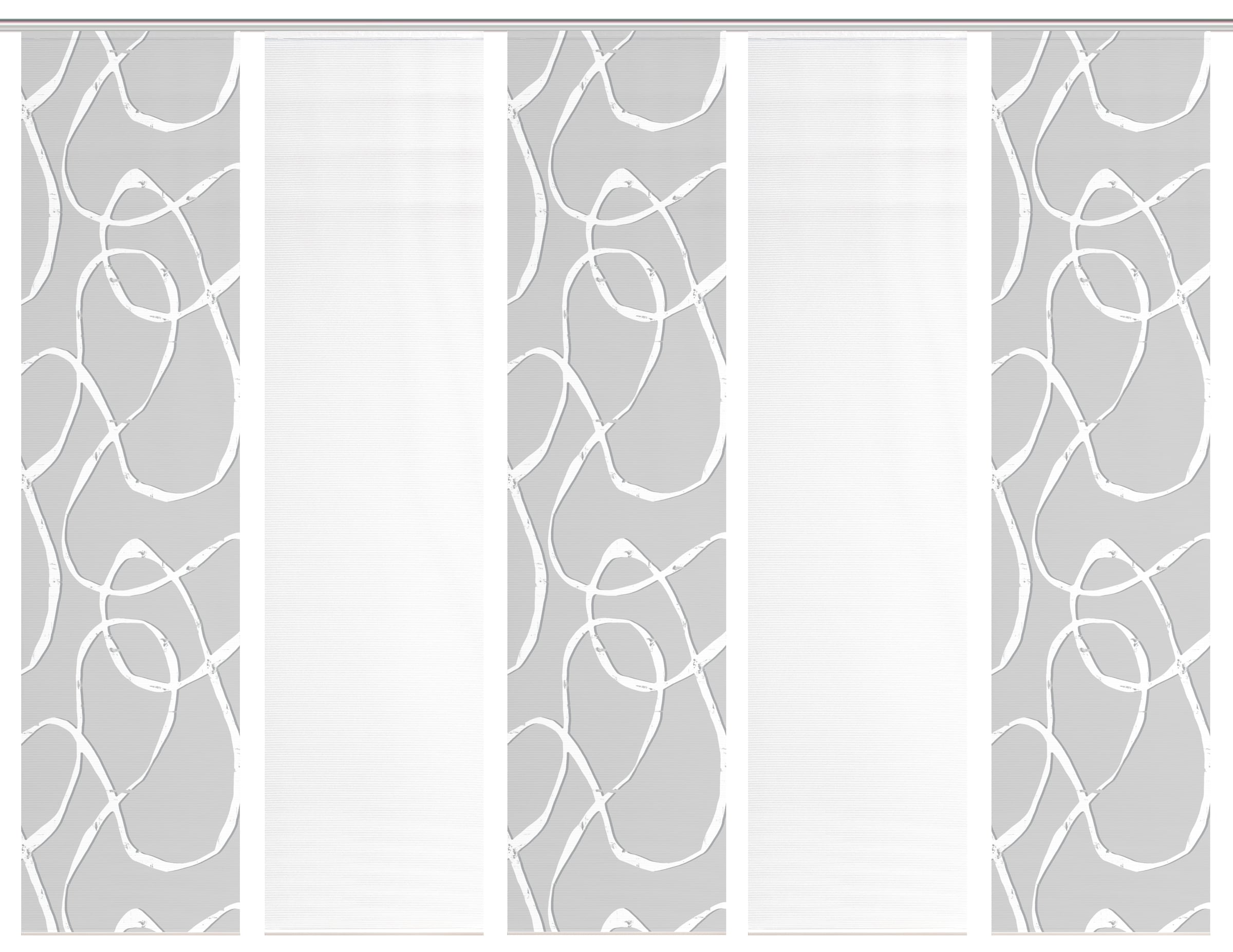 Vision S Schiebegardine »OPHELIA« Paneelwagen 5 Stk. tlg. Schiebevorhang,Bambusoptik,Digitaldruck,SET