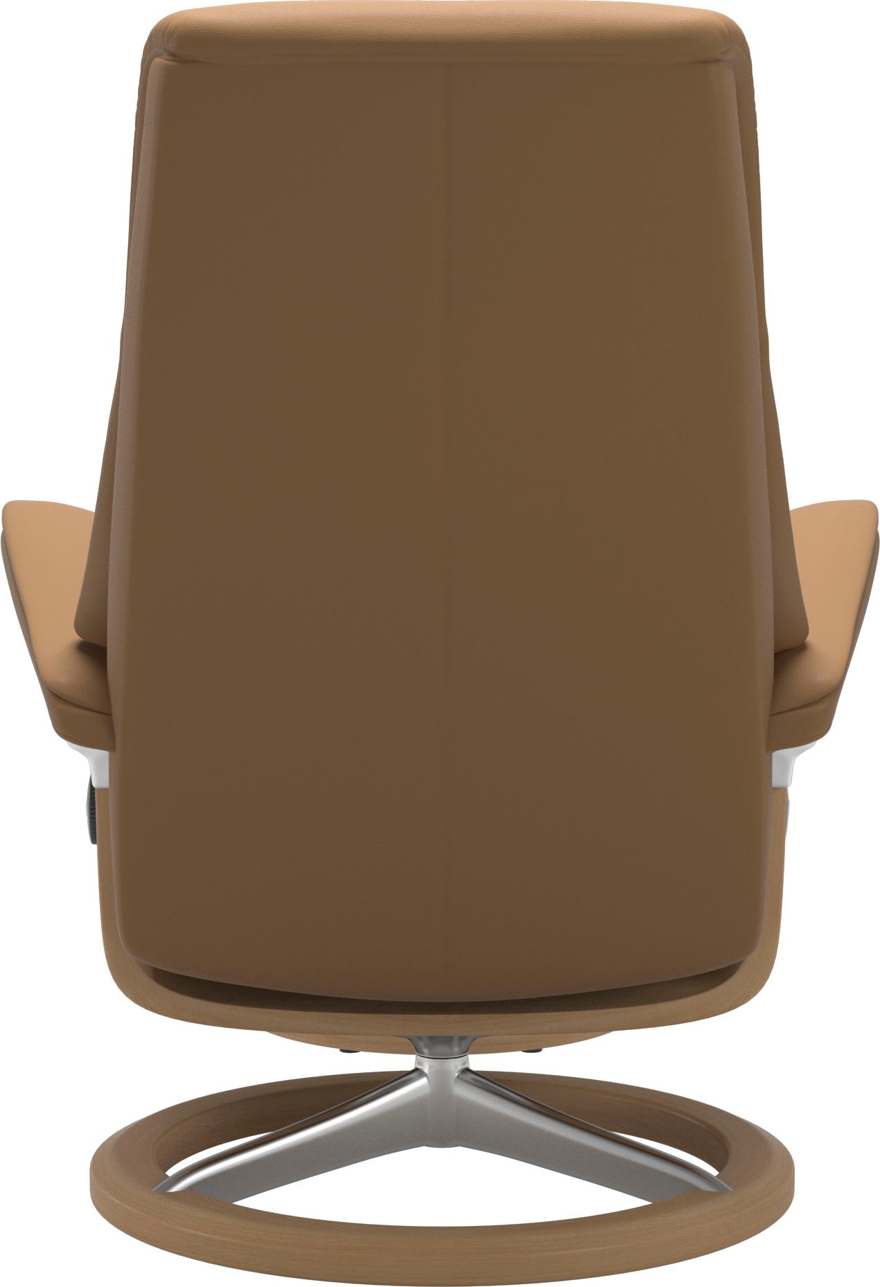 Stressless® Relaxsessel »View«, (Set, Relaxsessel mit Hocker), mit Signature Base, Größe M,Gestell Eiche