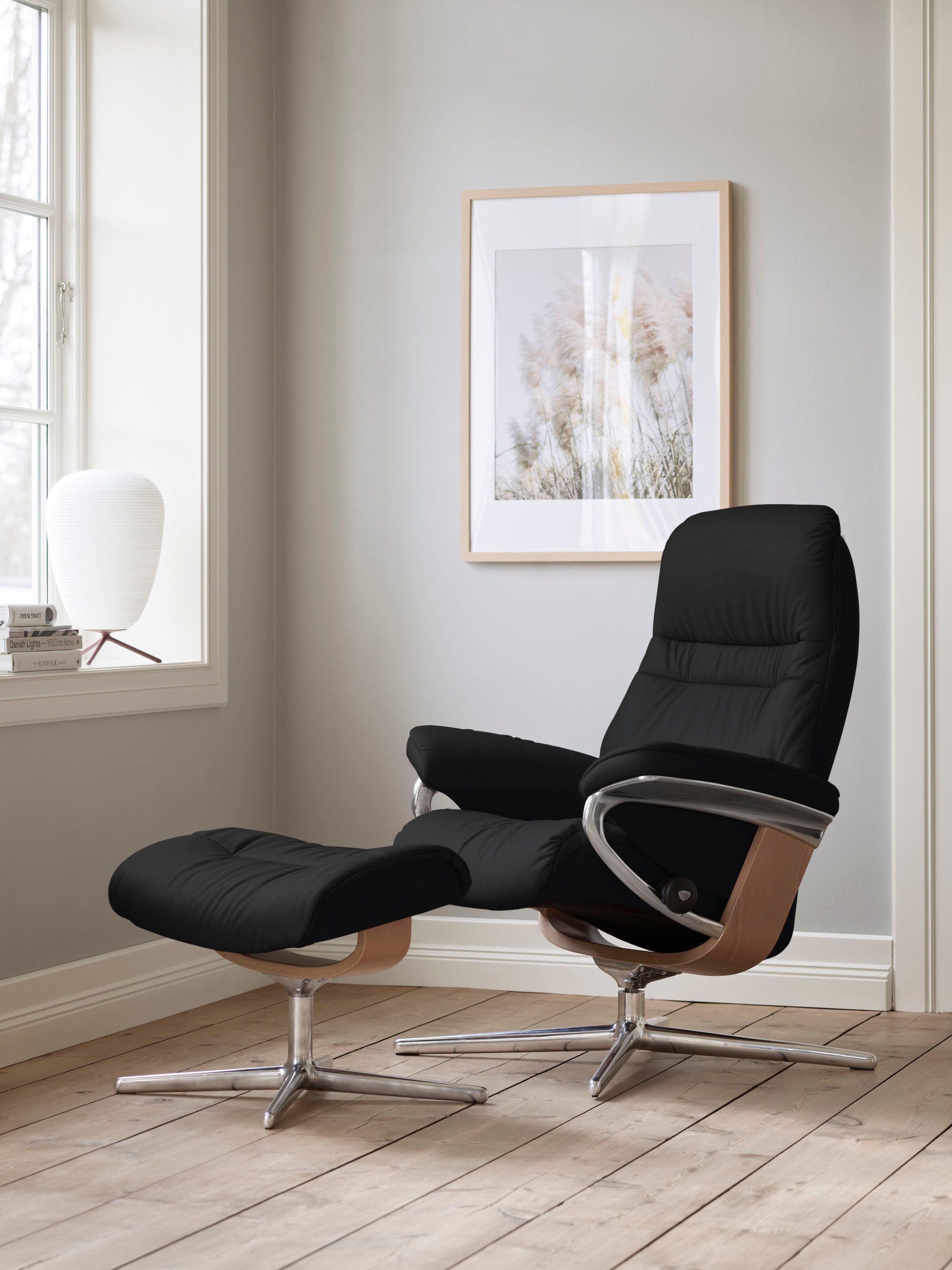 Stressless® Relaxsessel »Sunrise«, (Set, Relaxsessel mit Hocker), mit Hocke günstig online kaufen
