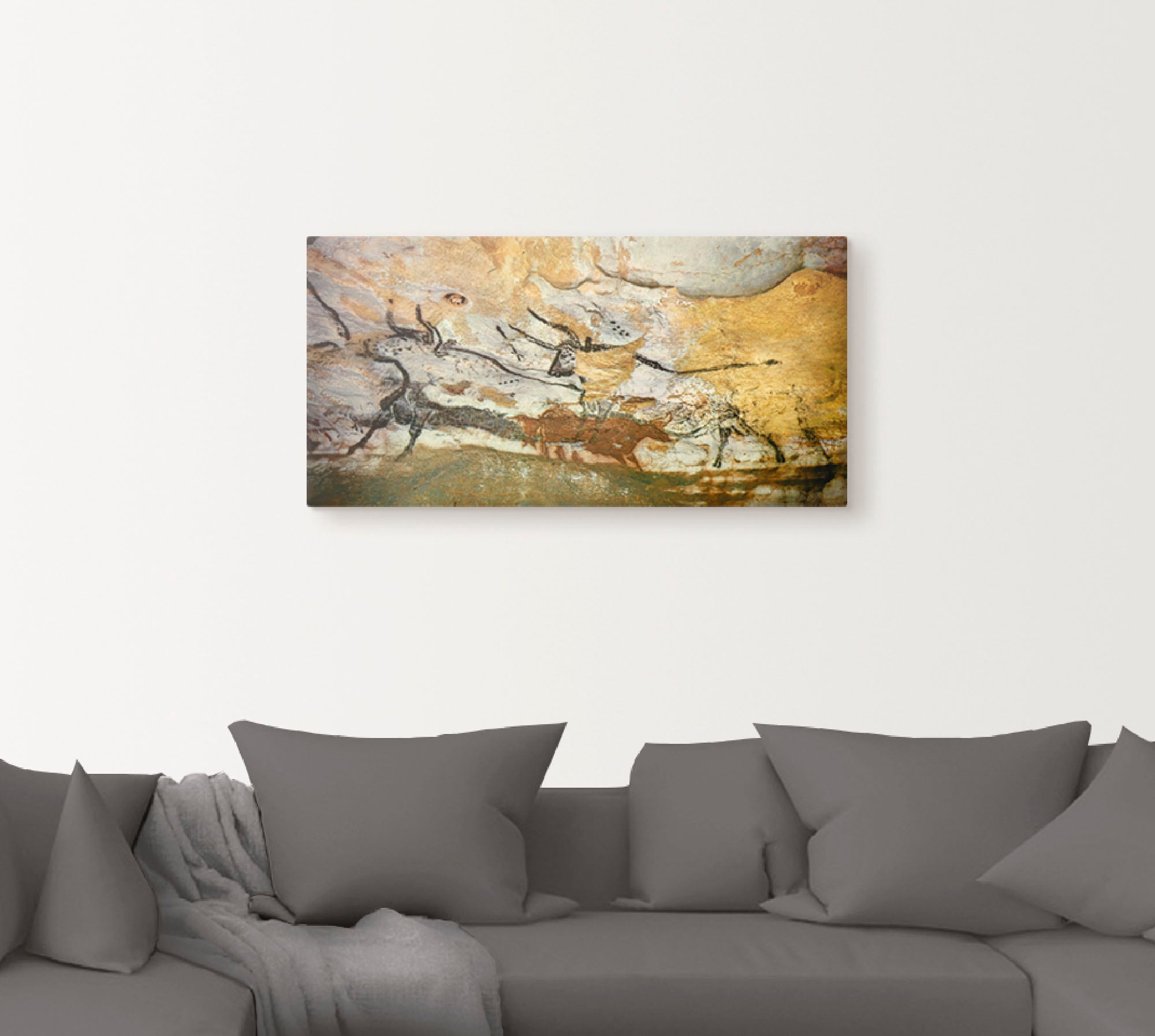 Artland Wandbild »Höhle von Lascaux Stiere«, Wildtiere, (1 St.), als Leinwa günstig online kaufen