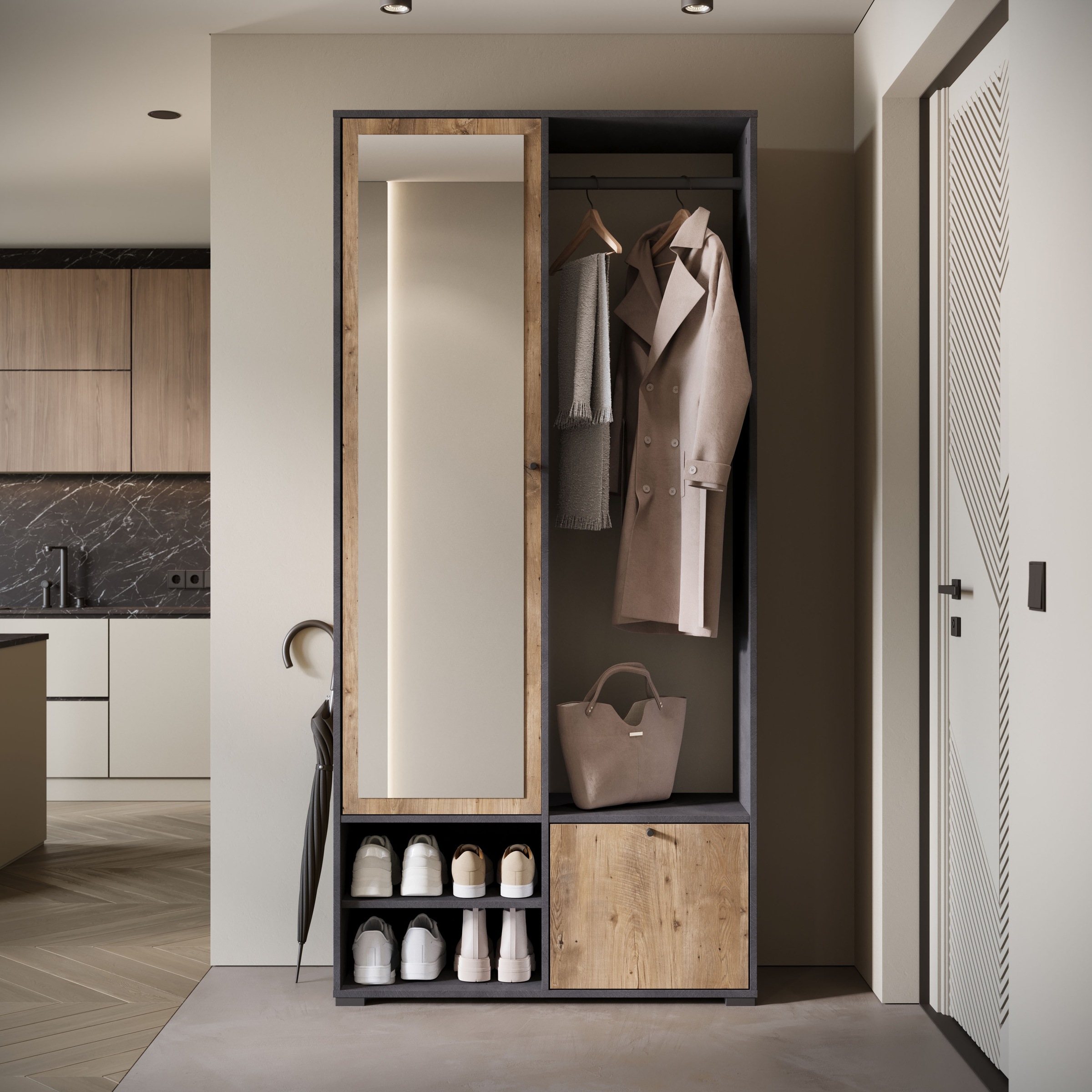 INOSIGN Garderobenschrank »DINO Kompaktgarderobe, Garderoben-Set DINO« Mit günstig online kaufen