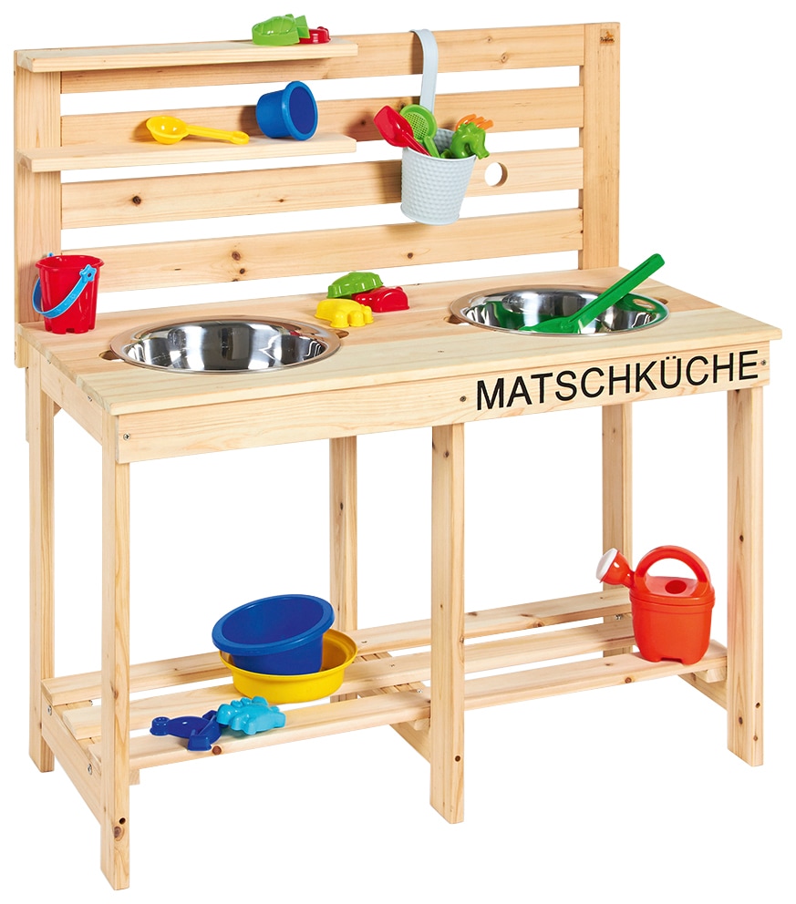 Pinolino® Spielküche »Matschküche Paul«, BxTxH: 90x44x94 cm