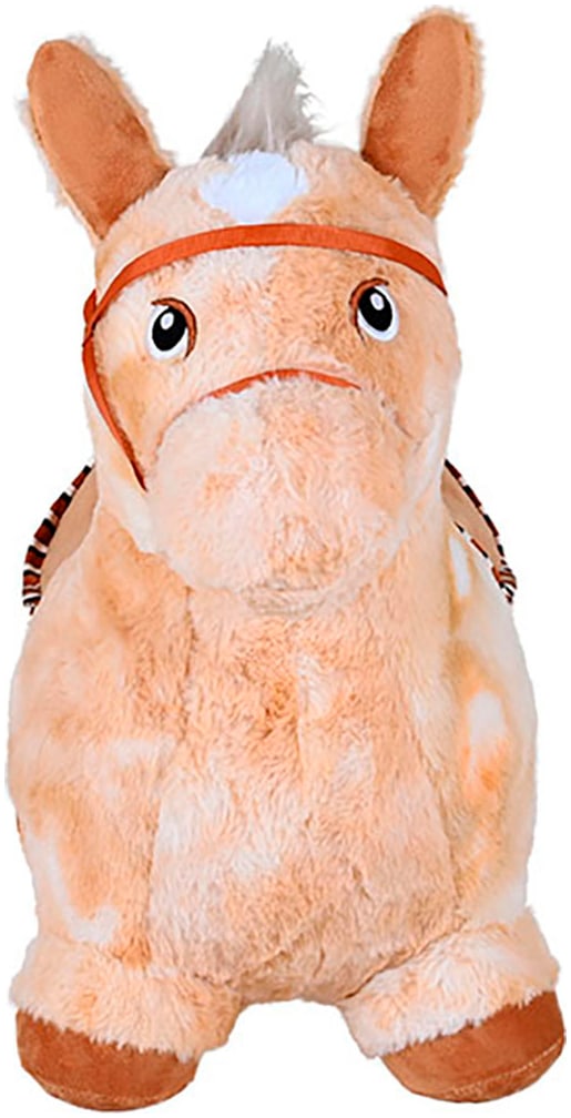 Knorrtoys® Hüpftier »Pferd beige«, inkl. Luftpumpe, mit Kuschelbezug