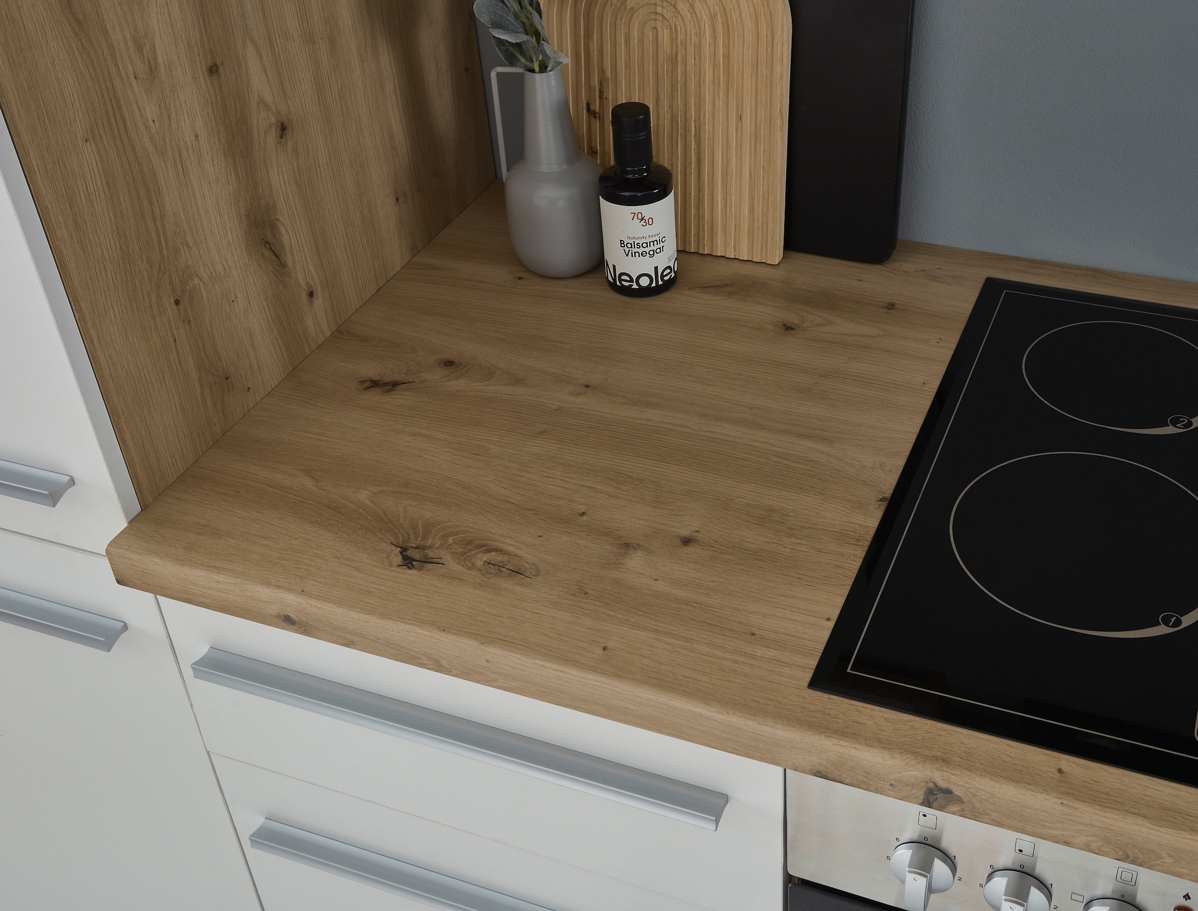 KOCHSTATION Küchenzeile »KS-Florida mit 38mm starker Arbeitsplatte«, Breite 270 cm, wahlweise mit E-Geräten, Soft-Close-Funktion