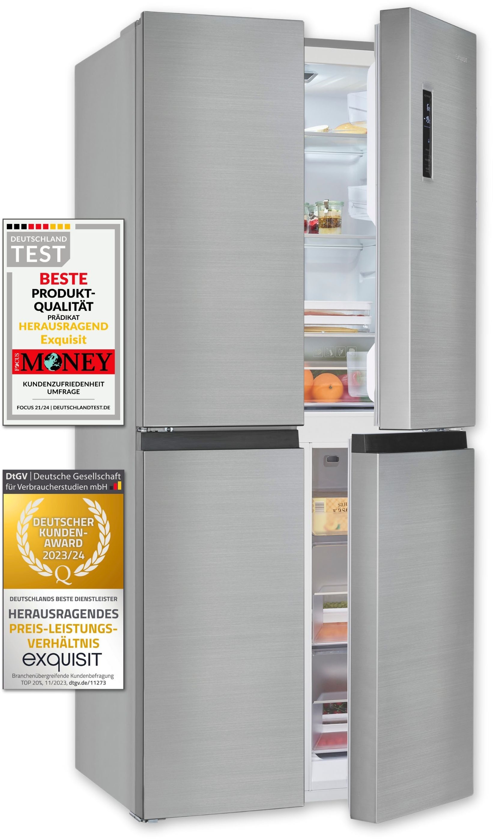 exquisit Multi Door »MD425-150-040C inoxlook« günstig online kaufen