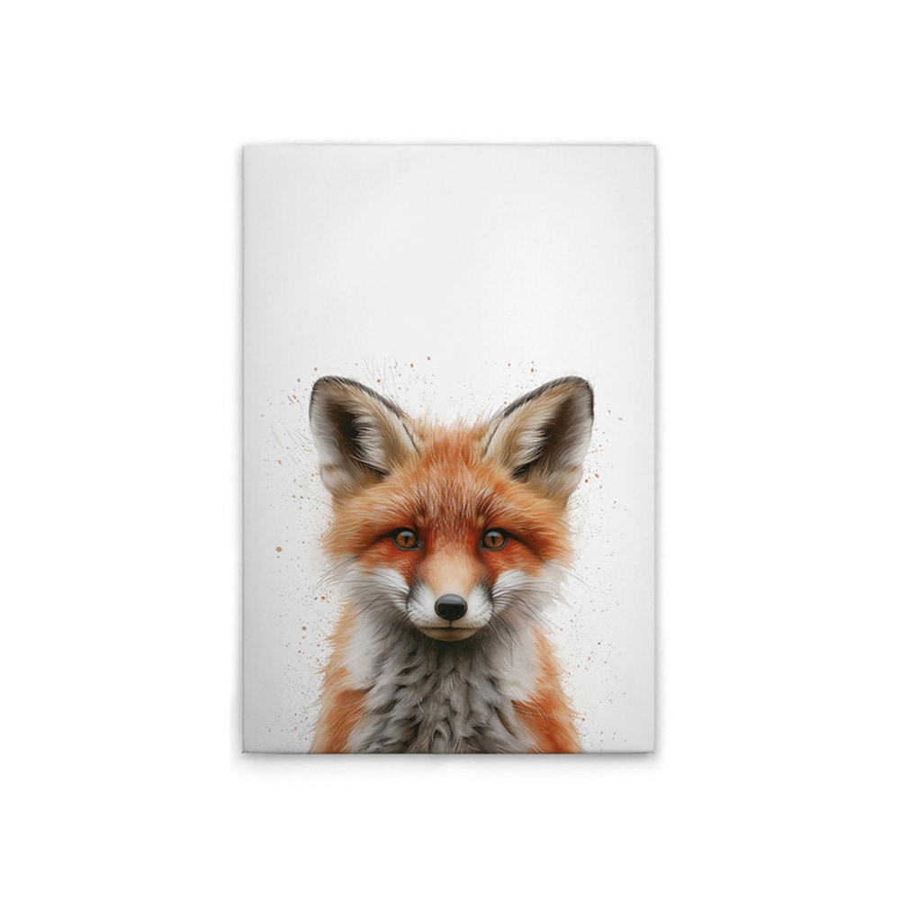 A.S. Création Leinwandbild »Baby Fox - Wandbild Weiß Braun Grau Keilrahmen günstig online kaufen