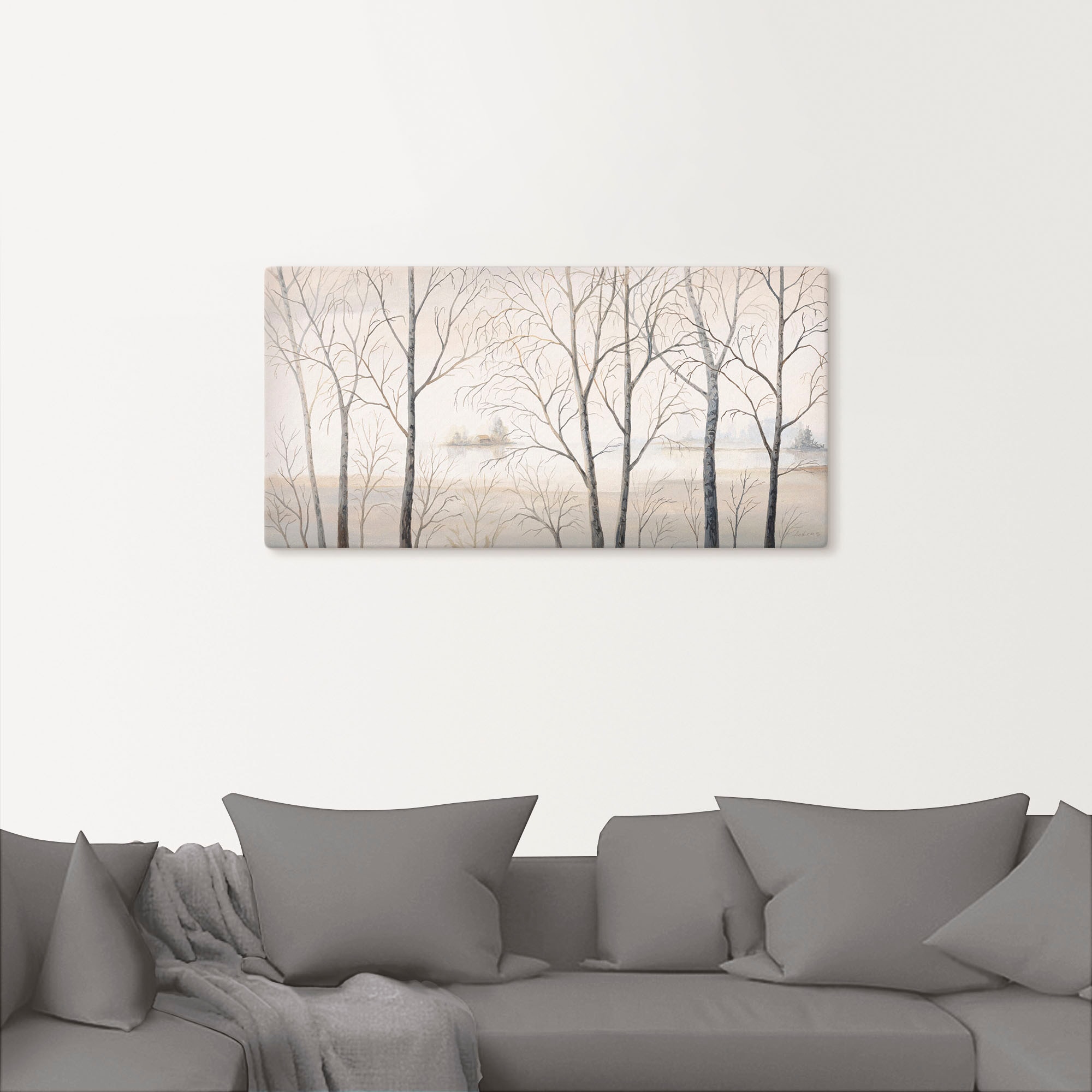 Artland Wandbild »Seeufer am Wald I« Gewässer 1 Stk. tlg. als Alubild, Leinwandbild in verschied. Größen