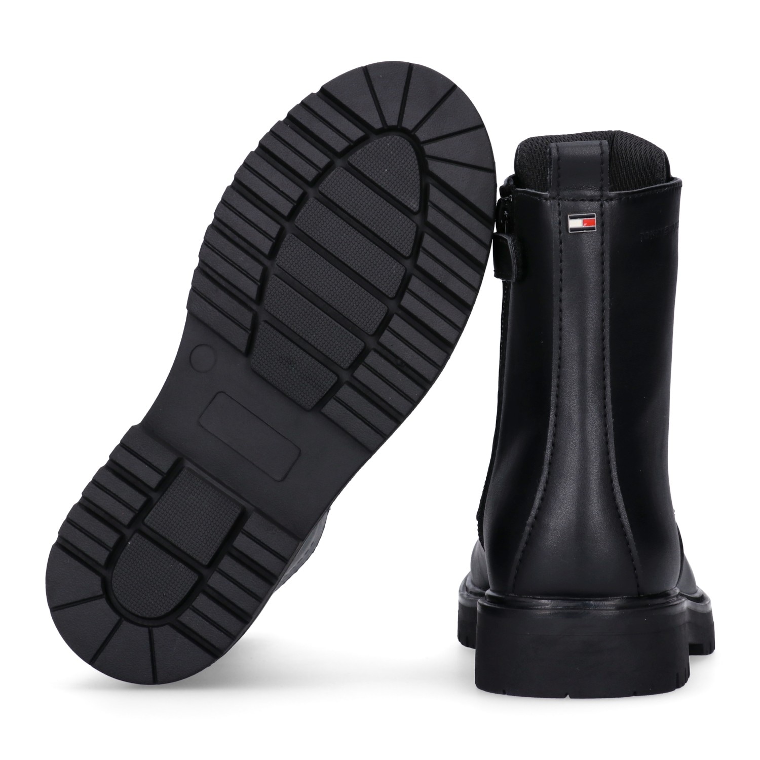 Tommy Hilfiger Schnürboots, Biker Boots, Winterboots mit Blockabsatz