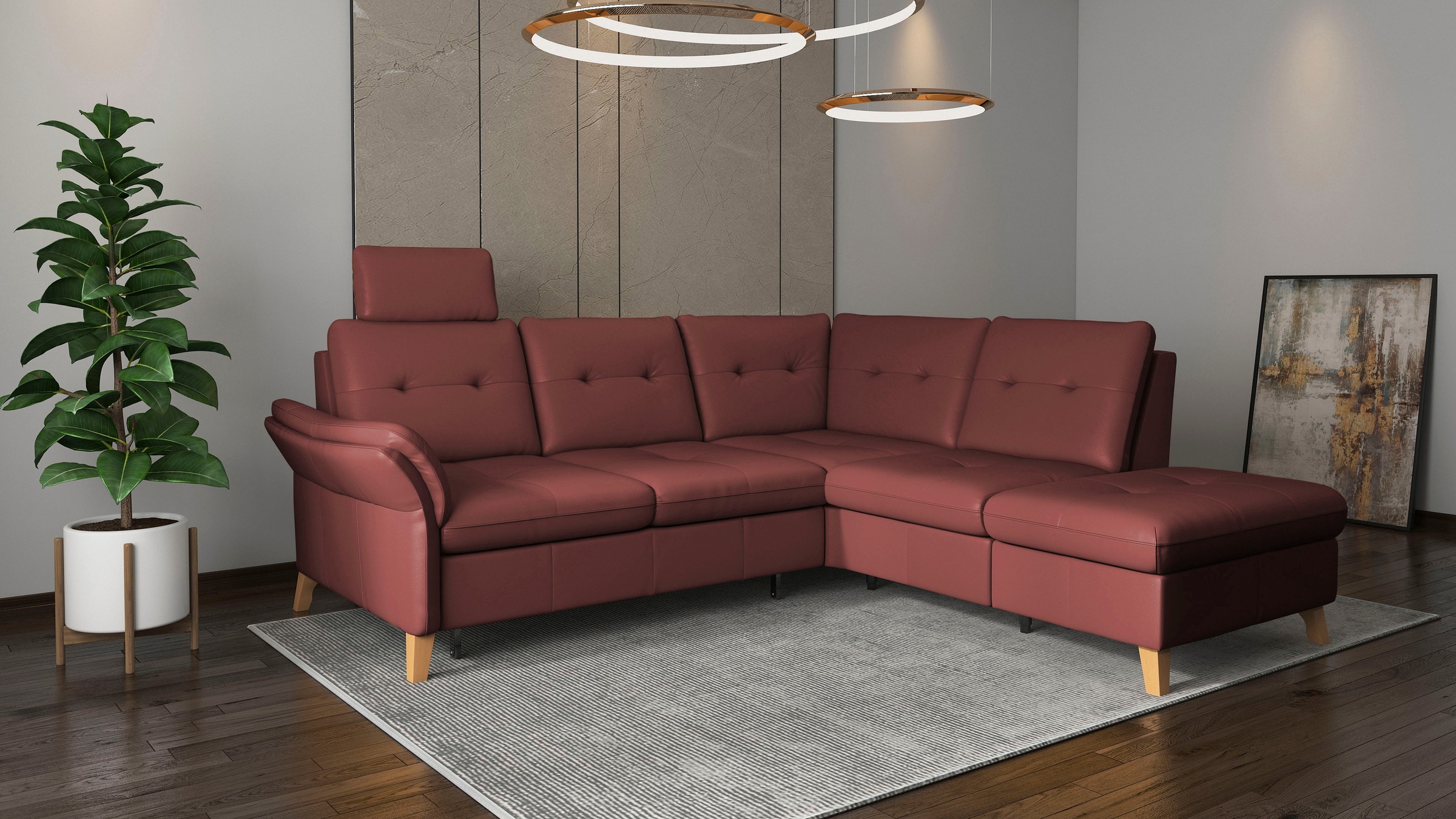 sit&more Ecksofa »Göteborg« inkl. Sitztiefenverstellung, wahlweise mit Bett günstig online kaufen