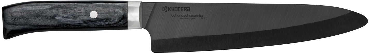 KYOCERA Kochmesser »JAPAN«, (1 tlg.), extrem scharf, aus Zirkoniakeramik, handgeschliffen, Klinge 18 cm