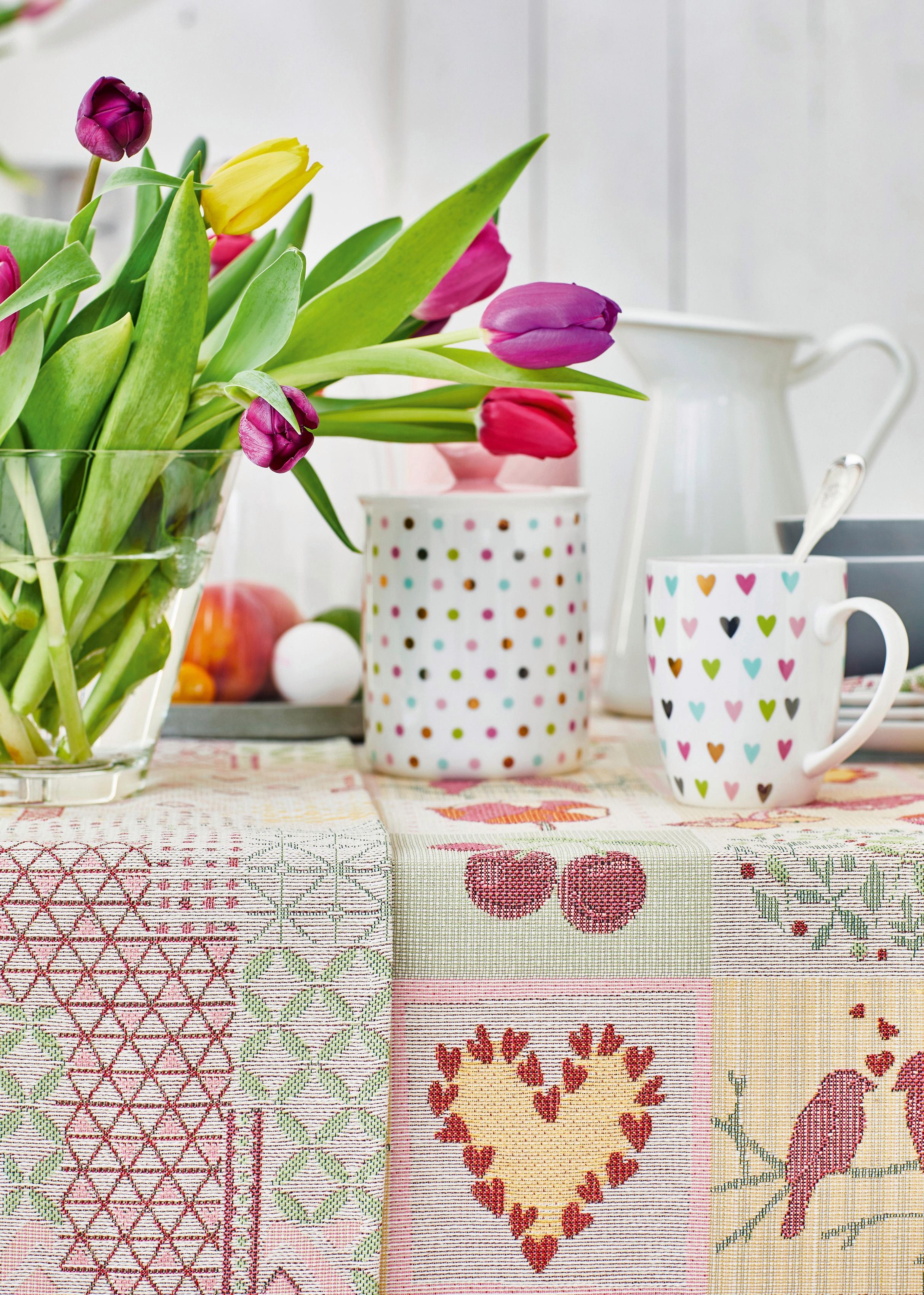 APELT Tischläufer »5315 HAPPY EASTER, Gobelin, Osterdeko, Ostern«