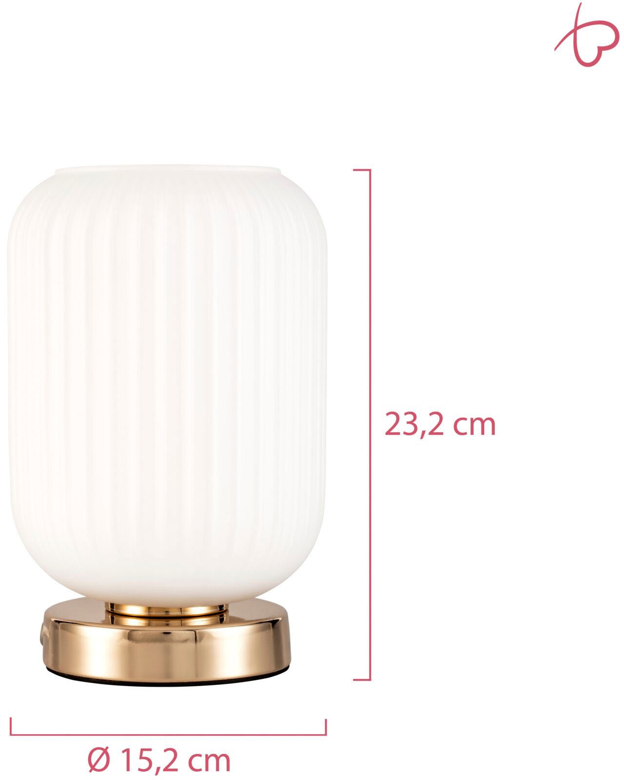 Pauleen Tischleuchte »Noble Purity« E27 1 Stk. E27