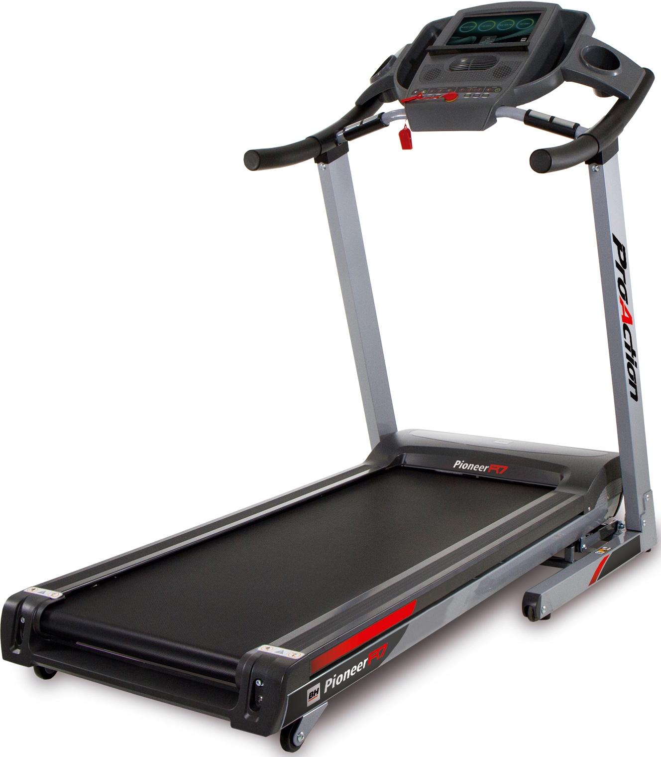 BH FITNESS Laufband »Pioneer R7 TFT G6586TFT« bis max. 20 km/h, klappbar grau/schwarz/rot