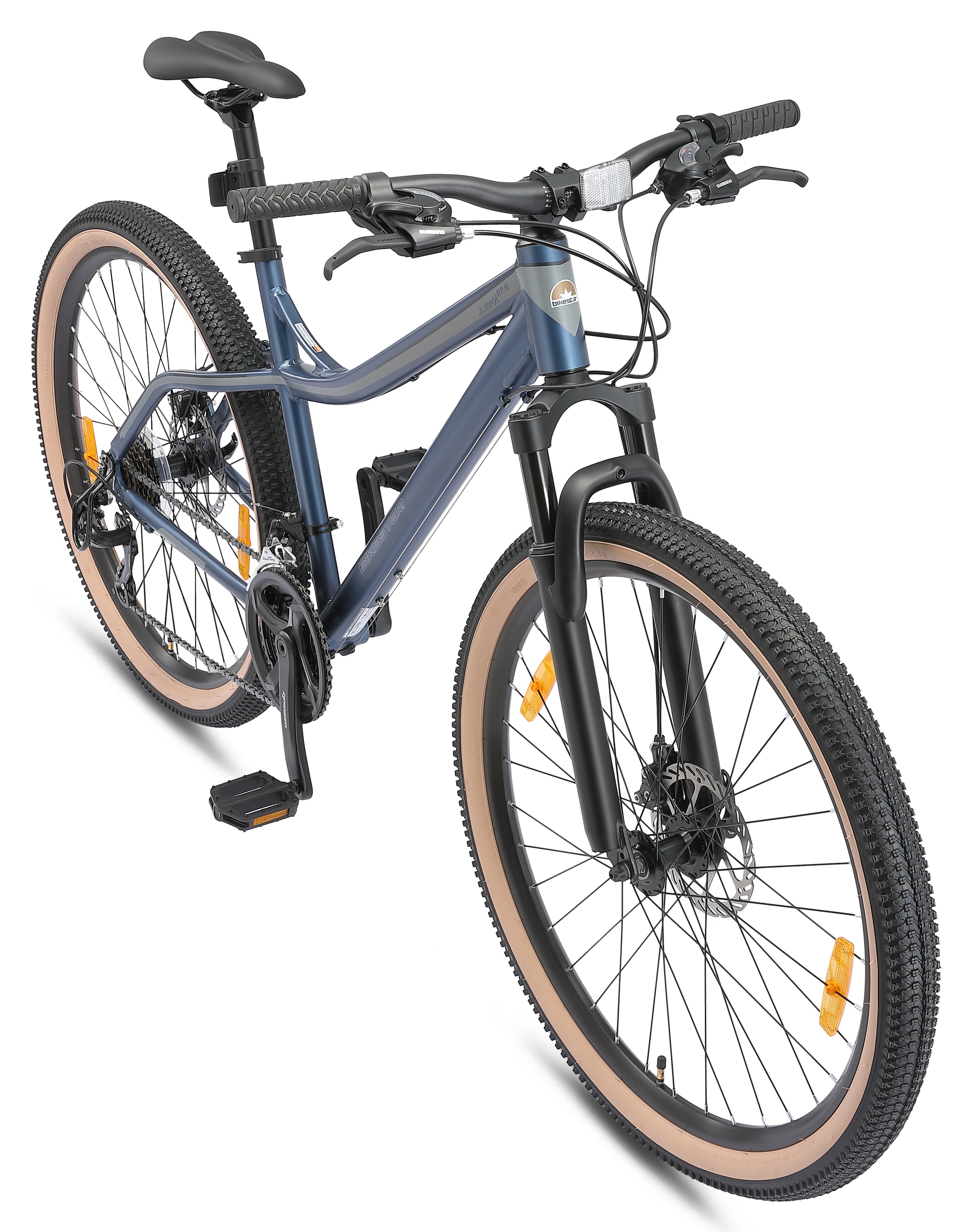 Bikestar Mountainbike 21 Gang Shimano RD-TY300 Schaltwerk Kettenschaltung für Damen und Herren, Kettenschaltung