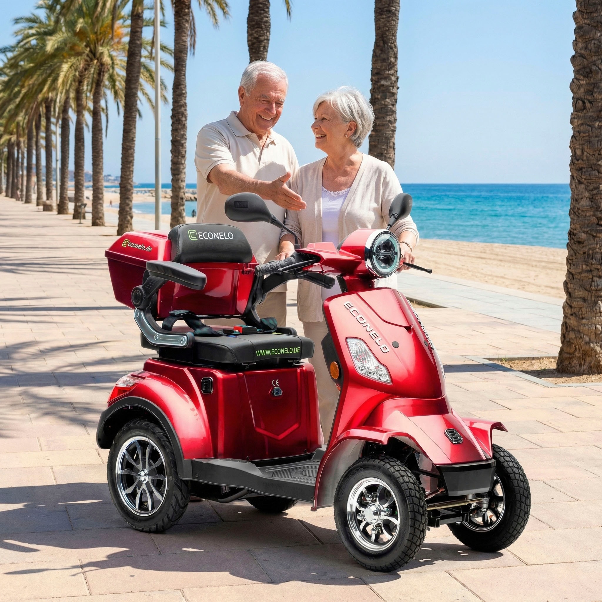 ECONELO Elektromobil »Seniorenmobil P4000, Lithium-Akku, 25 km/h, 1000 Watt« 1.000 W 25 km/h