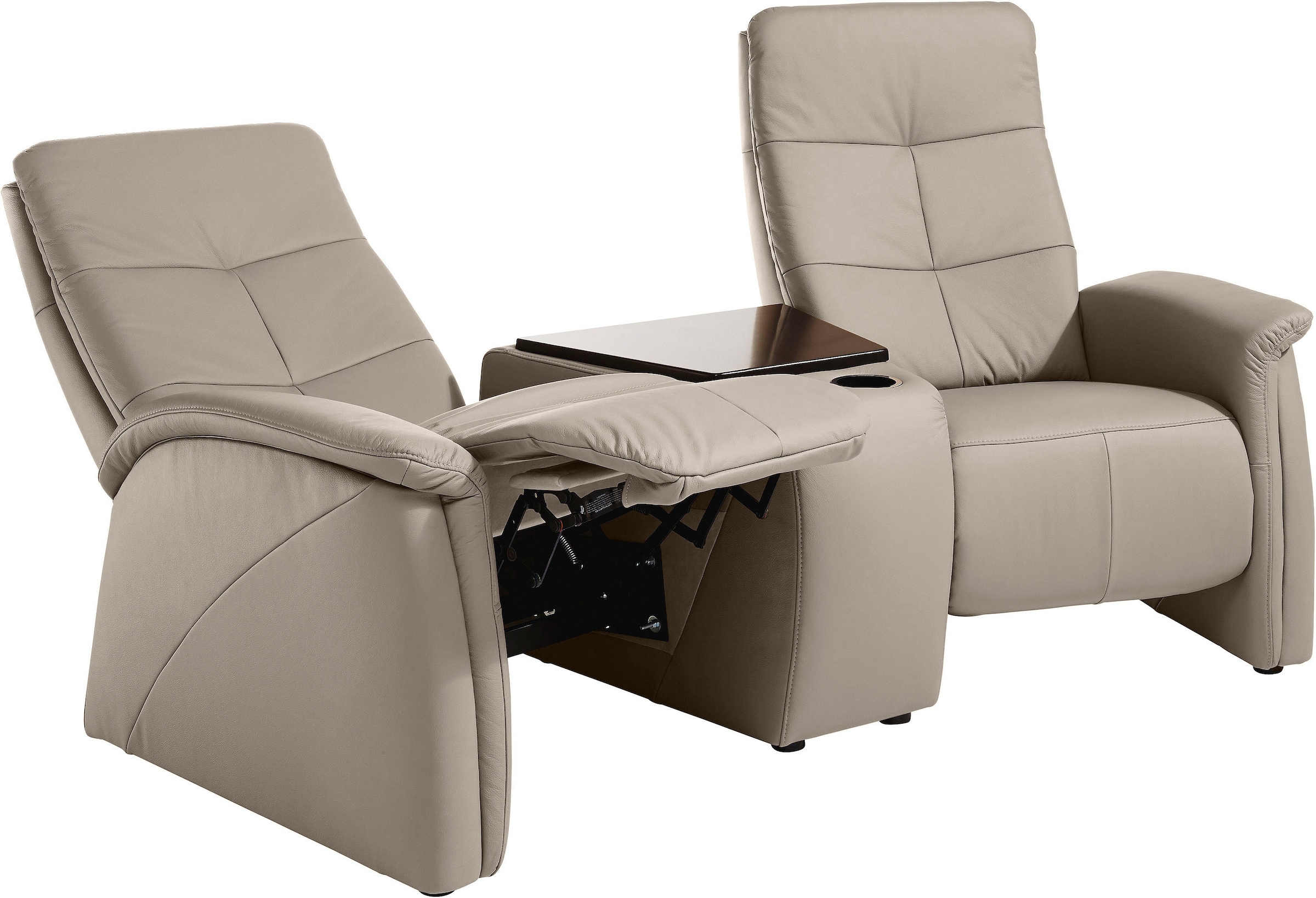 exxpo - sofa fashion 2-Sitzer »Tivoli, Kinosofa, bequem,«, mit Relaxfunktion, integrierter Tischablage und Stauraumfach