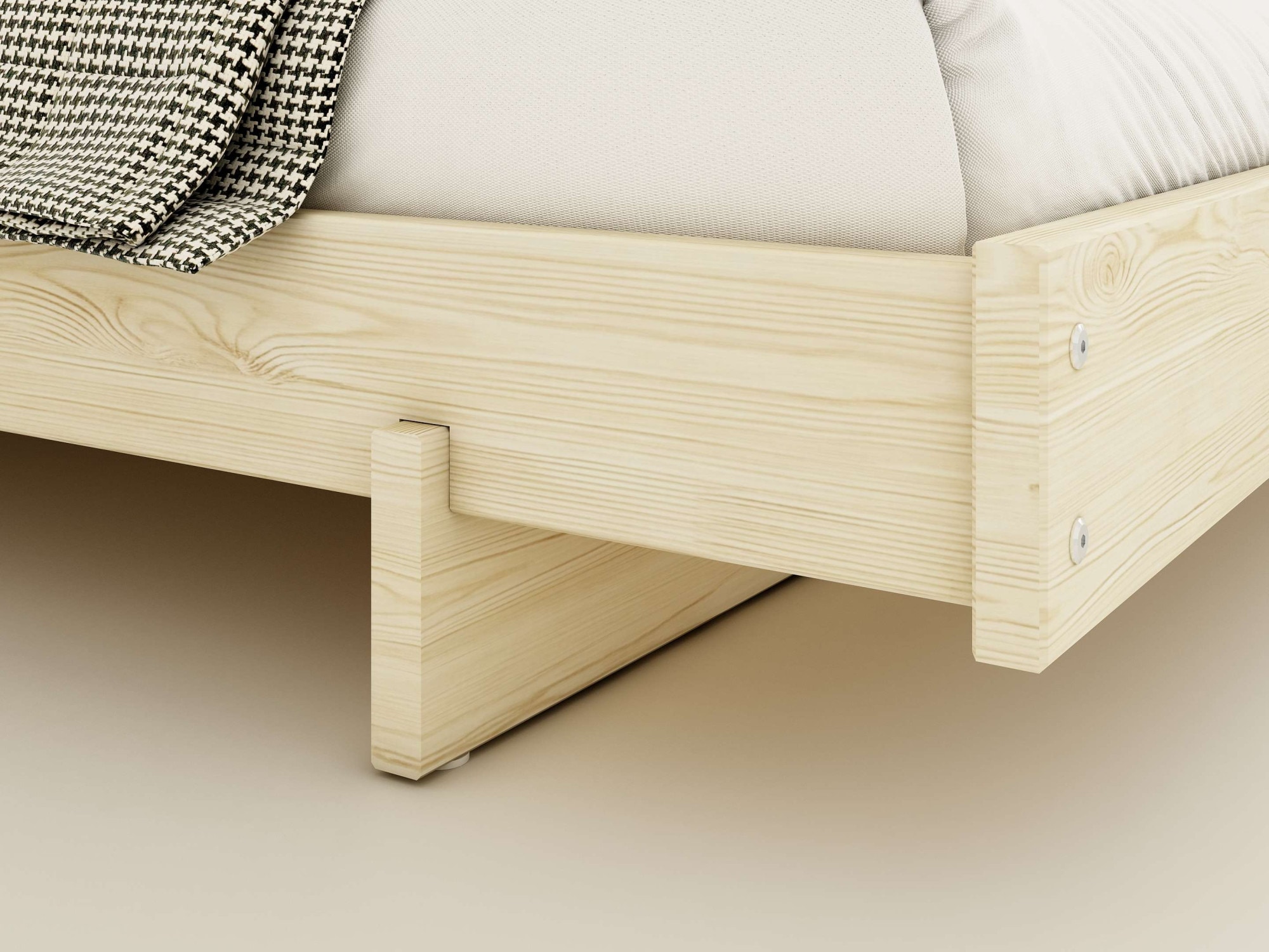 OTTO home Bettgestell »Senja, Bett, Massivholzbett, minimalistisches Design« B/T/H: 148/205,1/22,6 cm,  inklusive Lattenrost, Liegefläche 140x200 cm, aus massiver Kiefer