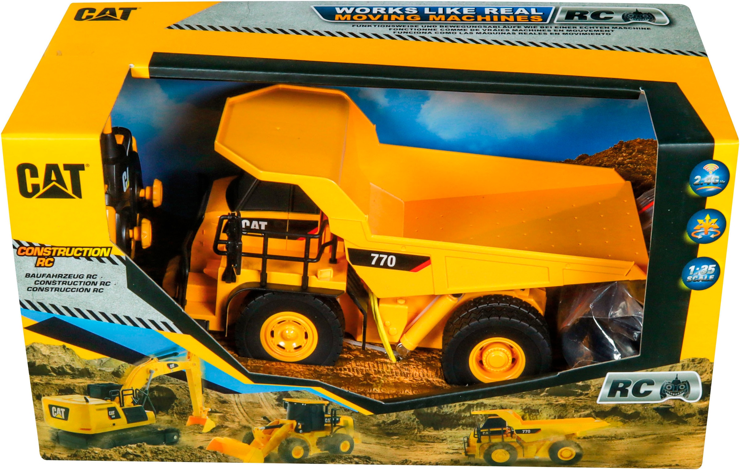 Carrera® RC-LKW »CAT 770 Muldenkipper (B/O)«