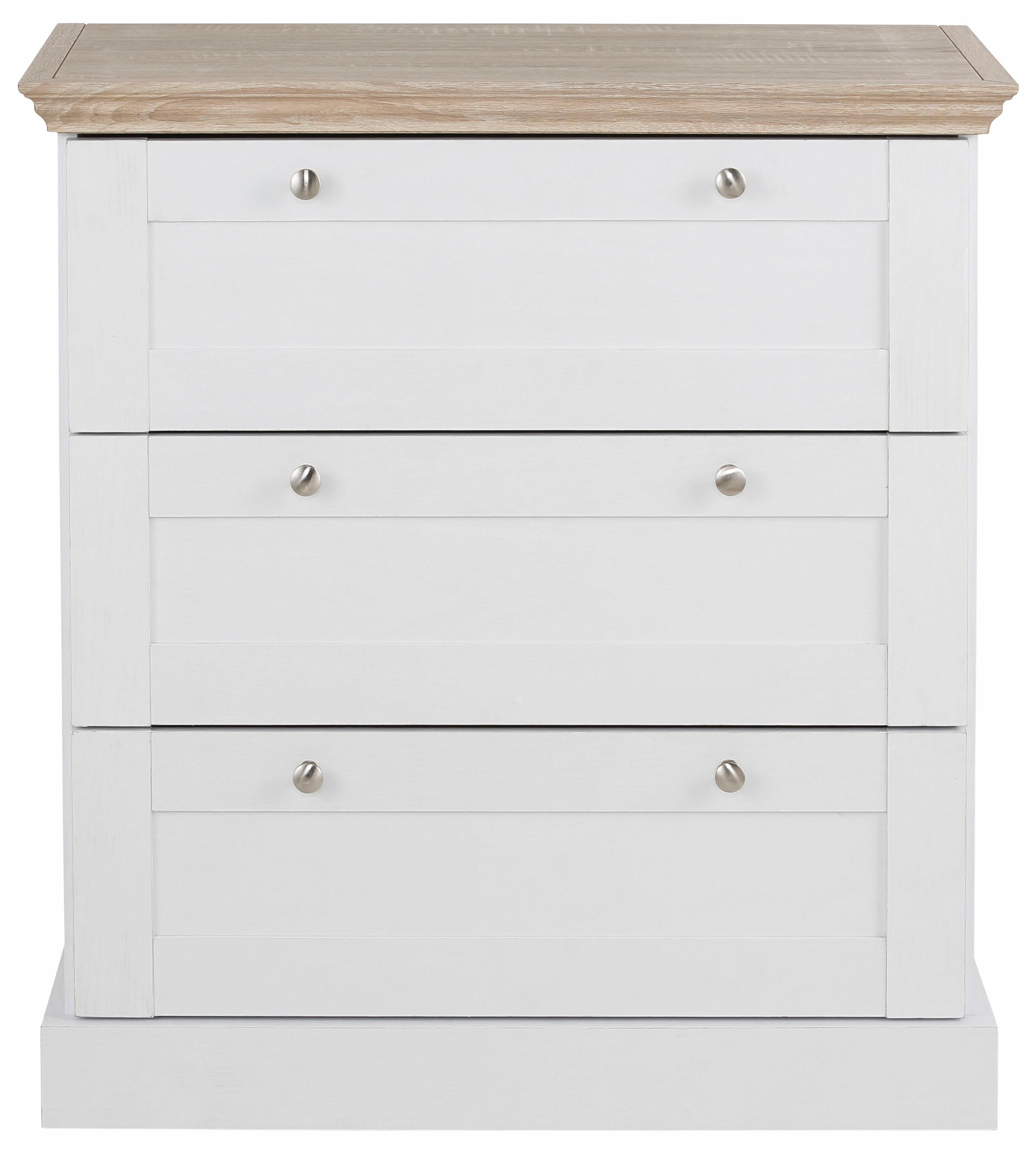 OTTO home Schubkastenkommode »Binz« mit schönen Metallgriffen, 3 Schubladen günstig online kaufen