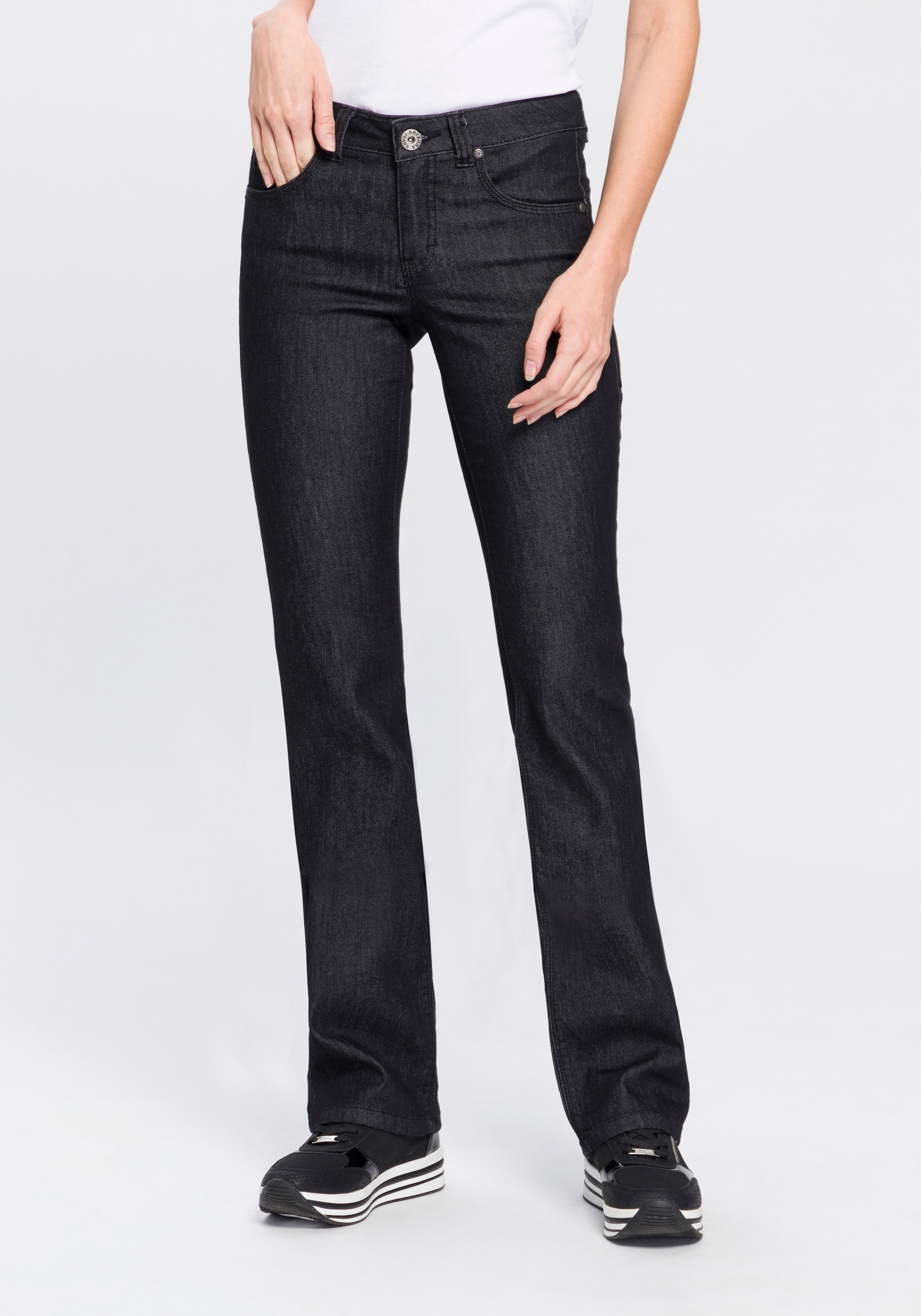 Arizona Bootcut-Jeans »Shaping«, Mid Waist