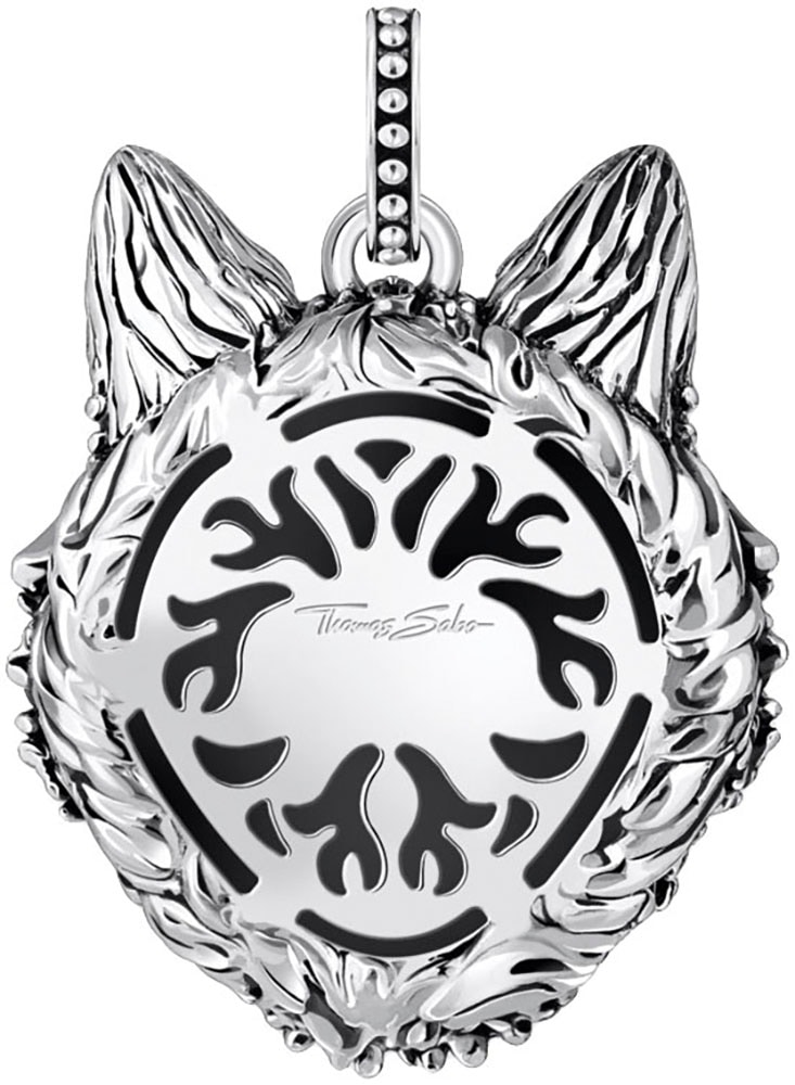 THOMAS SABO Kettenanhänger »Wolfs-Gesicht-Optik«  mit Zirkonia (synth.)