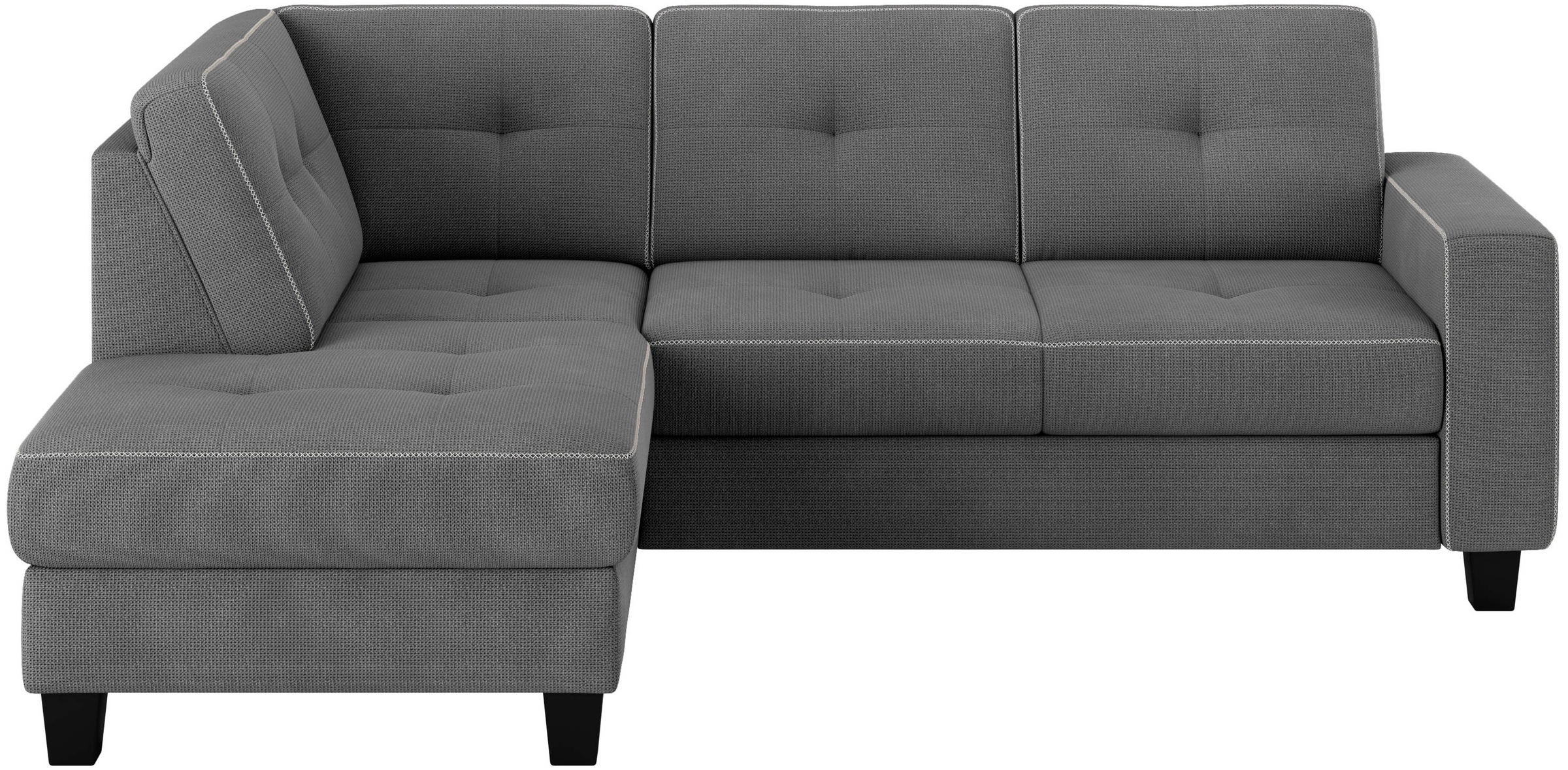 Places of Style Ecksofa »Varese«, Kreuznaht in beige günstig online kaufen