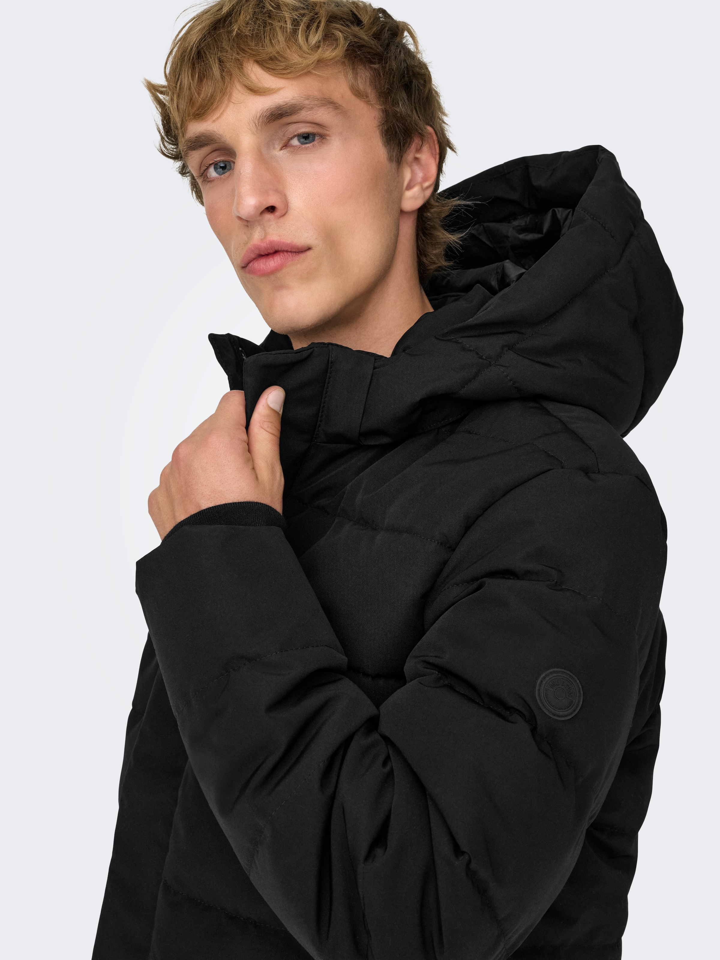 ONLY & SONS Steppjacke »ONSCAYSON PUFFA OTW NOOS« mit Kapuze