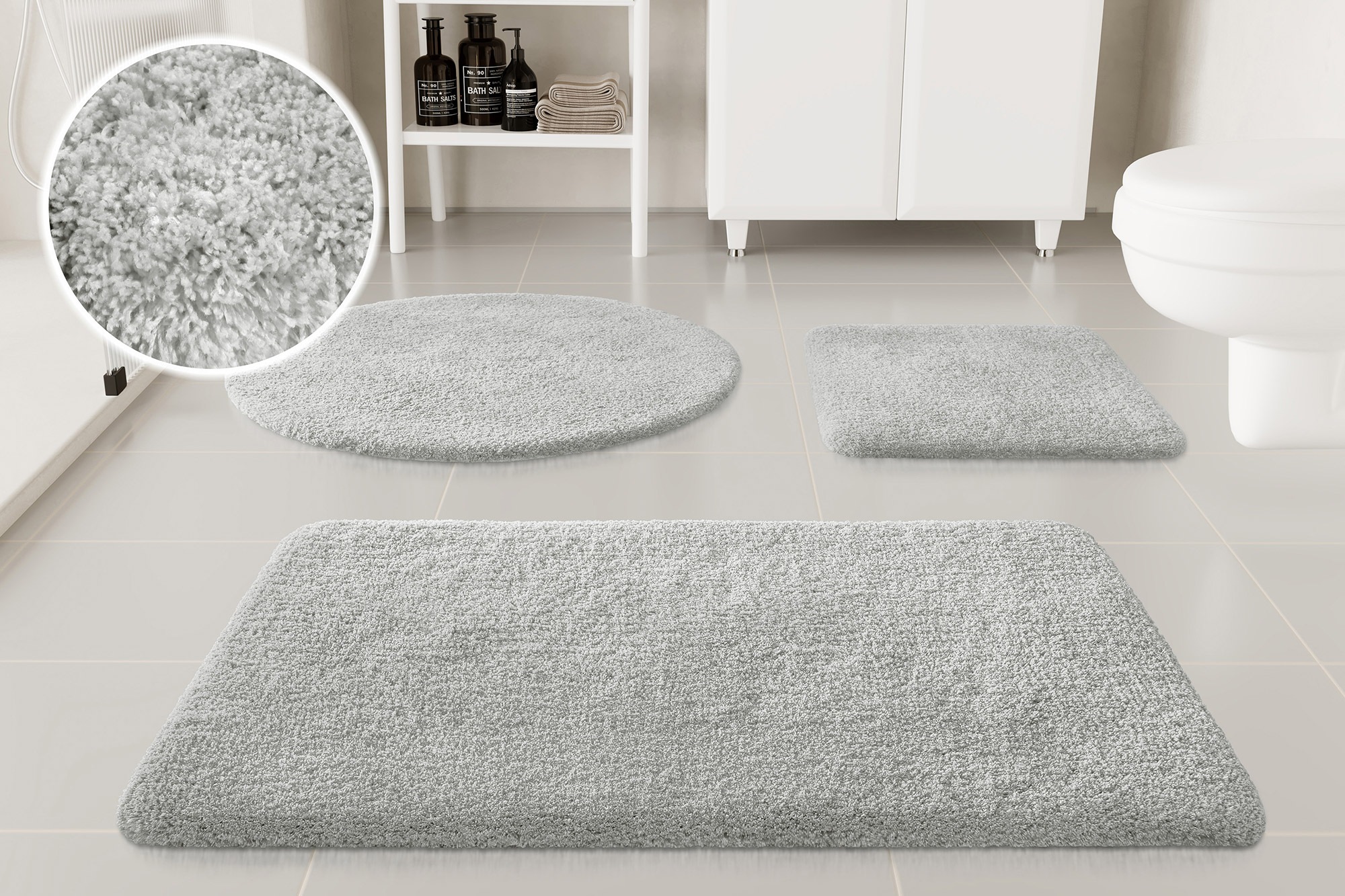 my home Badematte »Kaarin«, rutschhemmend beschichtet, schnell trocknend, B günstig online kaufen