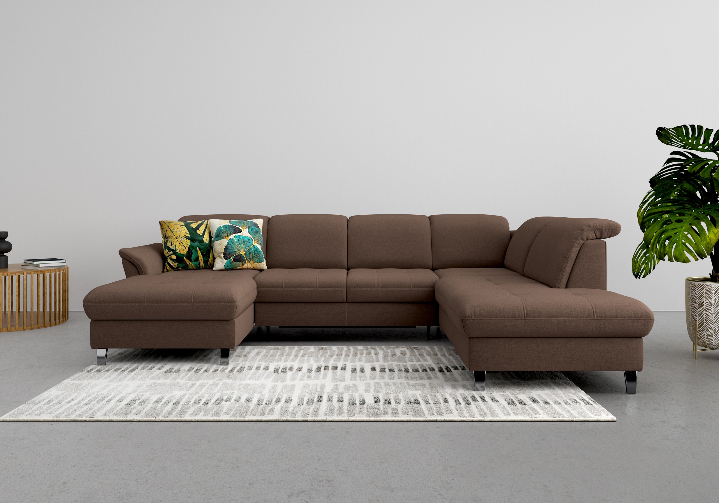 sit&more Wohnlandschaft »Maggiore U-Form« wahlweise mit Kopfteilverstellung günstig online kaufen