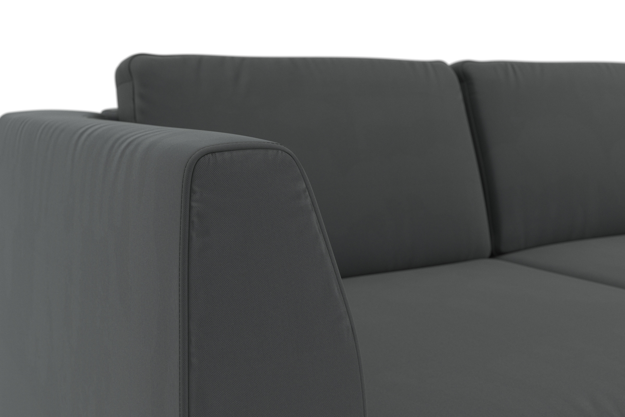 sit&more Ecksofa »Olsen L-Form«, inklusive Sitztiefenverstellung, wahlweise mit Bettfunktion, 15cm hoch