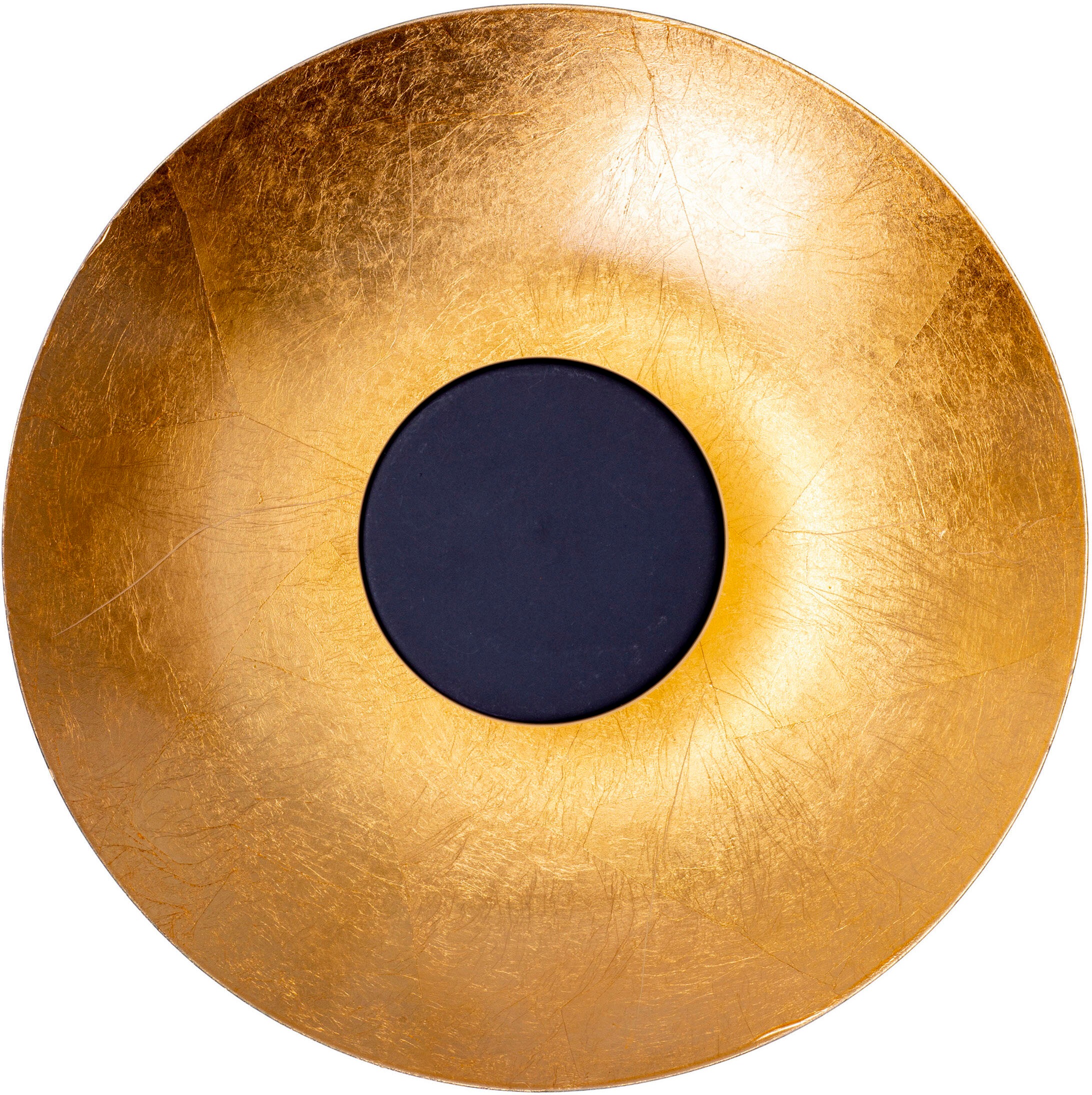 näve LED Deckenleuchte »Firenze« LED-Modul 1 Stk. Schirm gewölbt in schwarz/goldschimmernd, warmweißes Licht, D: 30cm