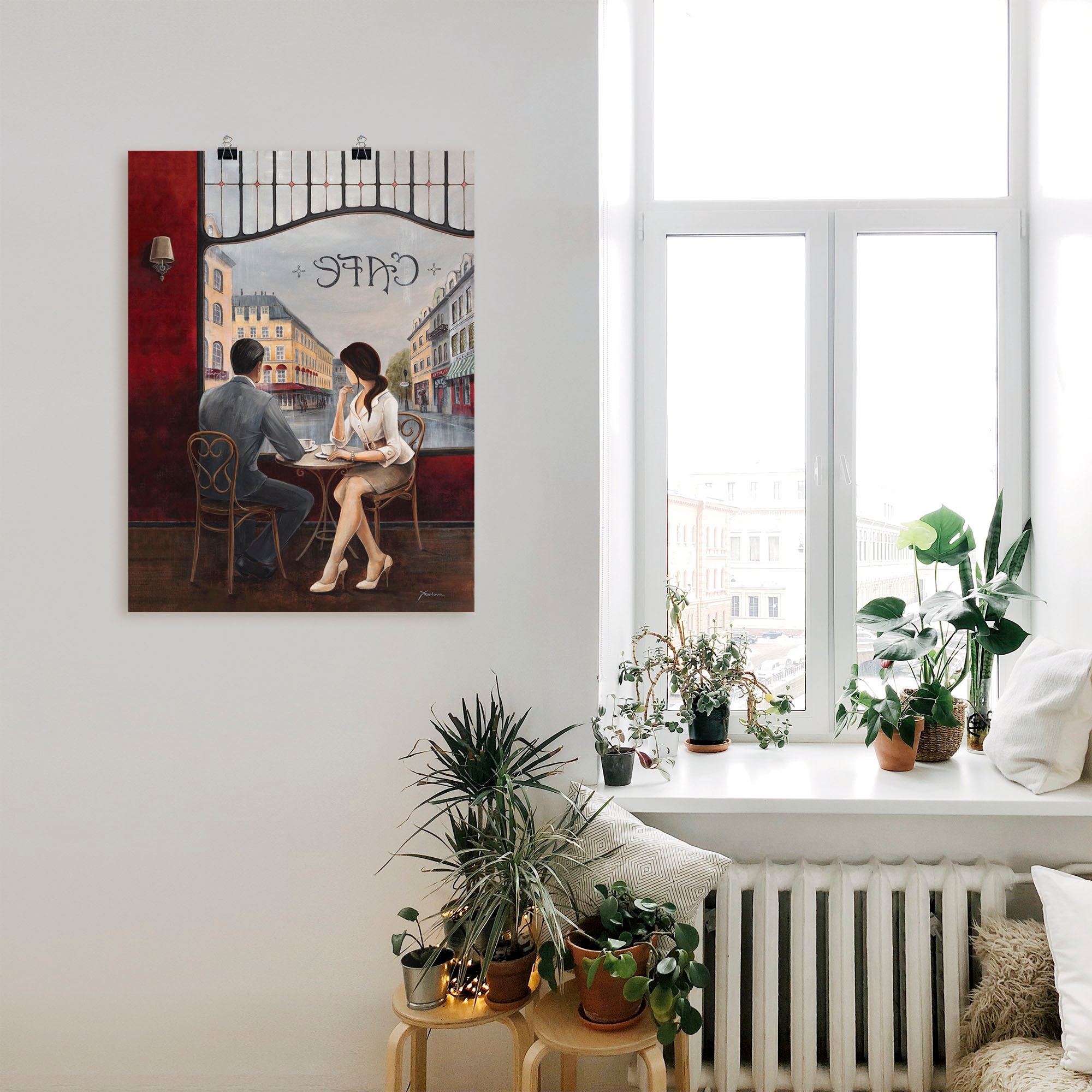 Artland Wandbild »Café«, Restaurant & Cafés, (1 St.), als Alubild, Outdoorbild, Leinwandbild, Poster, Wandaufkleber