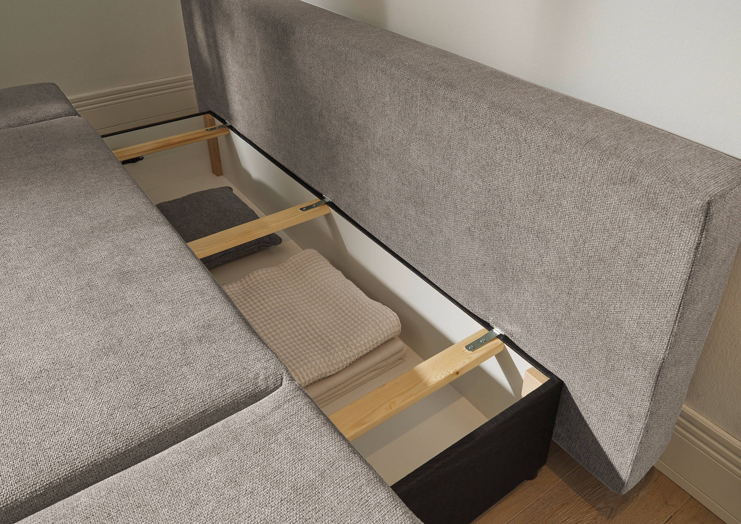 ED EXCITING DESIGN Schlafsofa »Sunny«, mit Bettkasten & Armteilverstellung