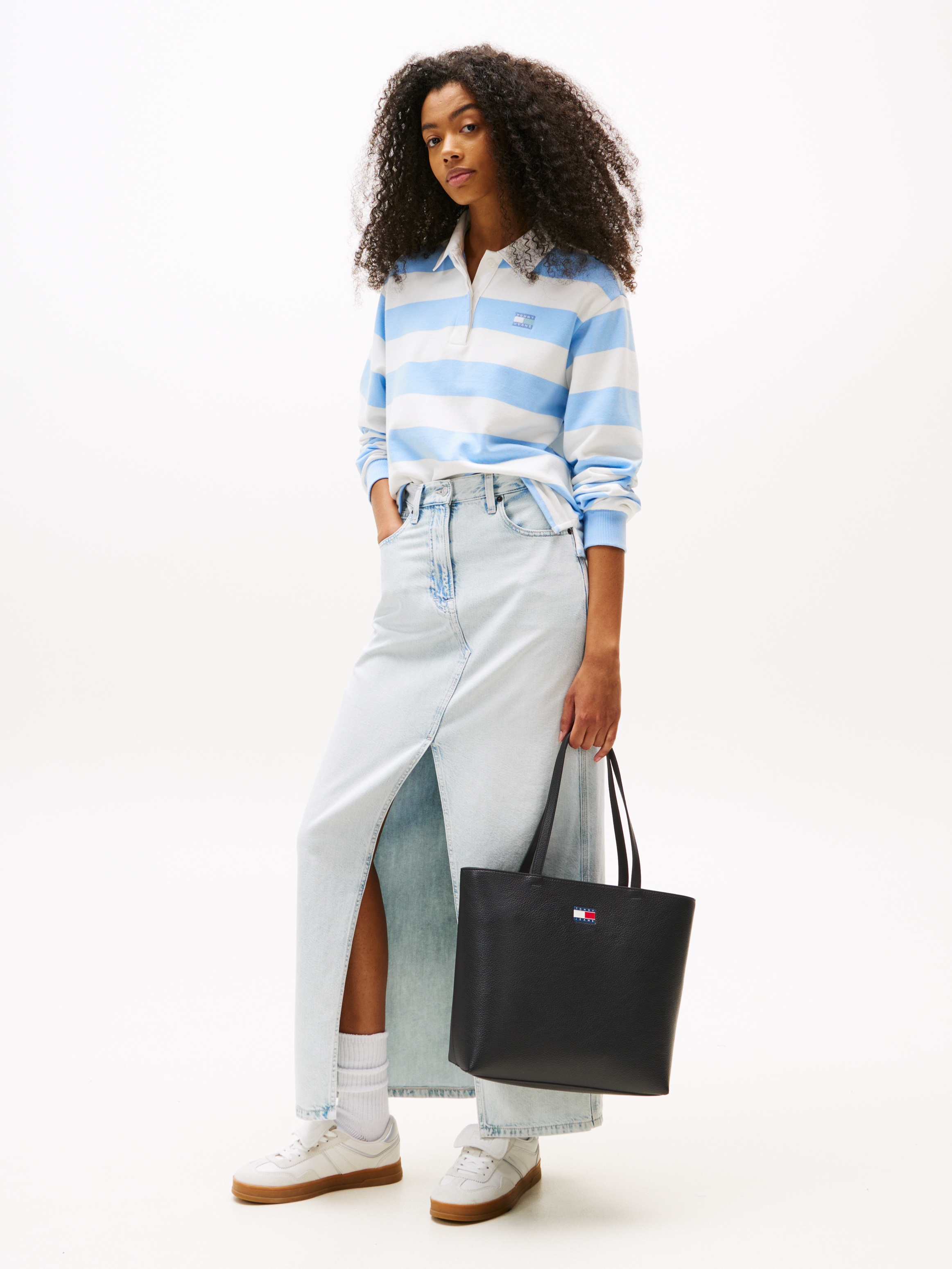 Tommy Jeans Tragetasche »TJW MUST TOTE«, Damen Umhängetasche, Shopper, Schultertasche mit doppeltem Henkel