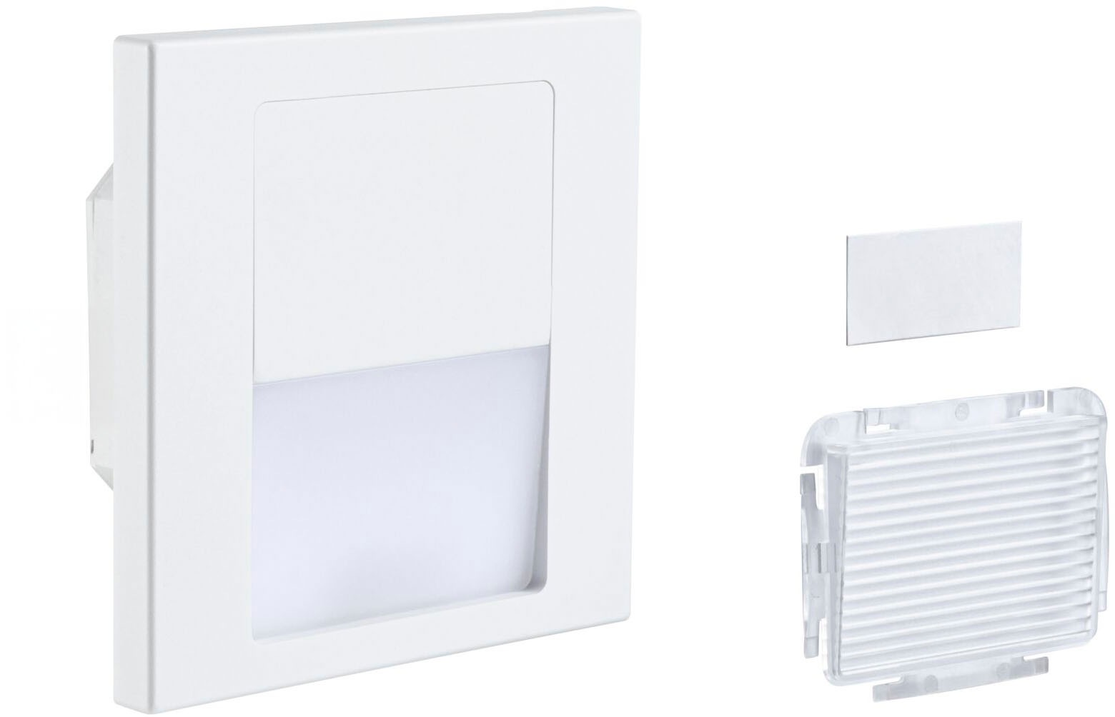 Paulmann LED Einbauleuchte »LED Wandeinbauleuchte Tsaro eckig 80x36mm«, 1 flammig